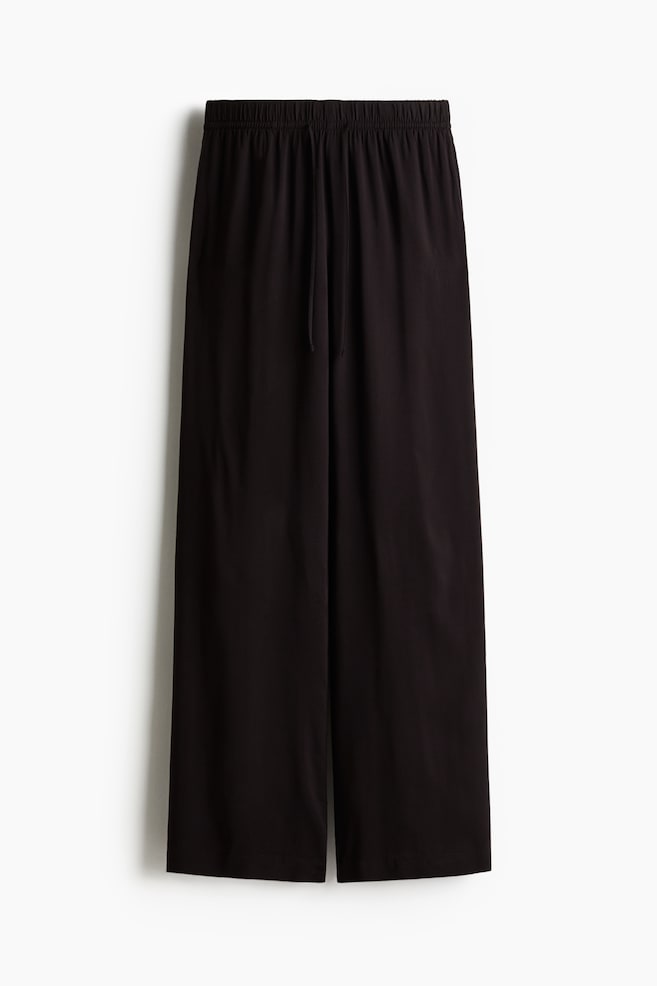 Wide pull-on trousers - Black/Dark brown/Brown/Olive green/Light beige/Dark khaki green/Dark beige/Leopard print/Red/Paisley pattern - 1