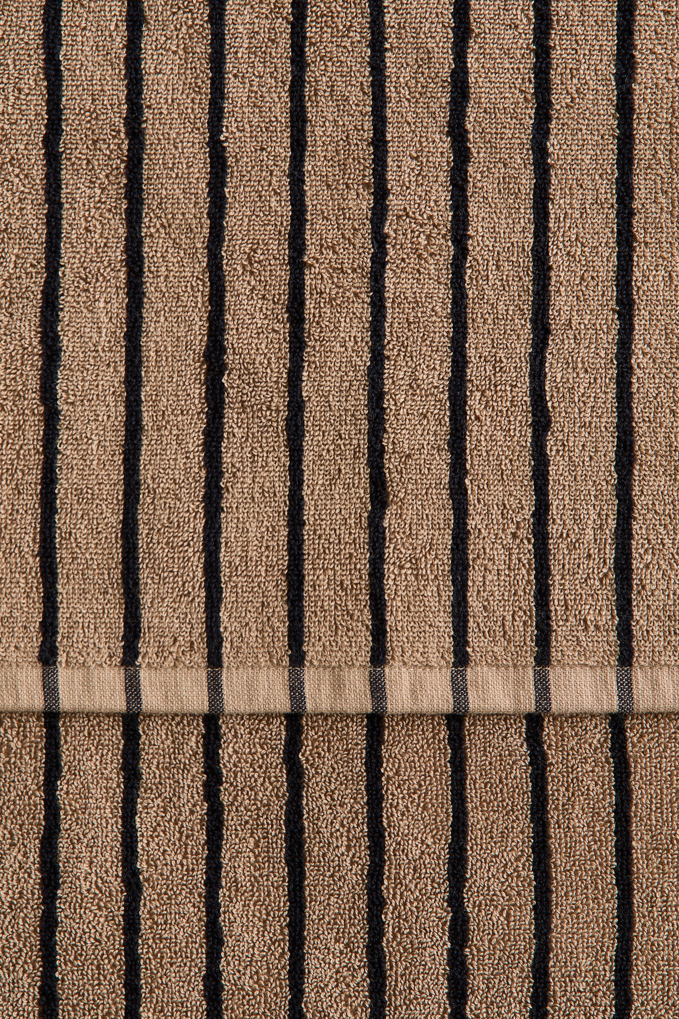 View larger image: Striped hand towel - Brown/Black striped - Home All | H&M IN 5