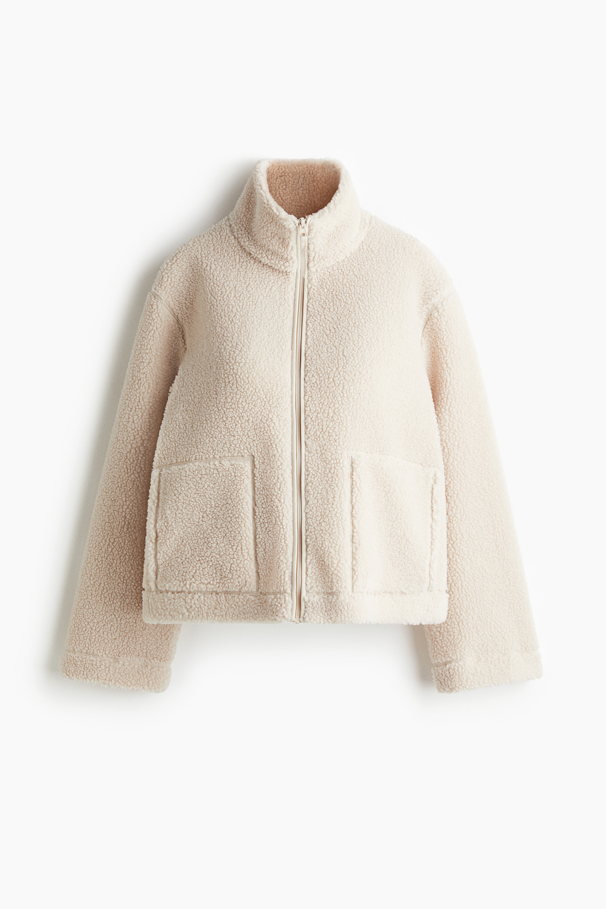 MAMA Giacca in pelliccia di pile - Beige chiaro