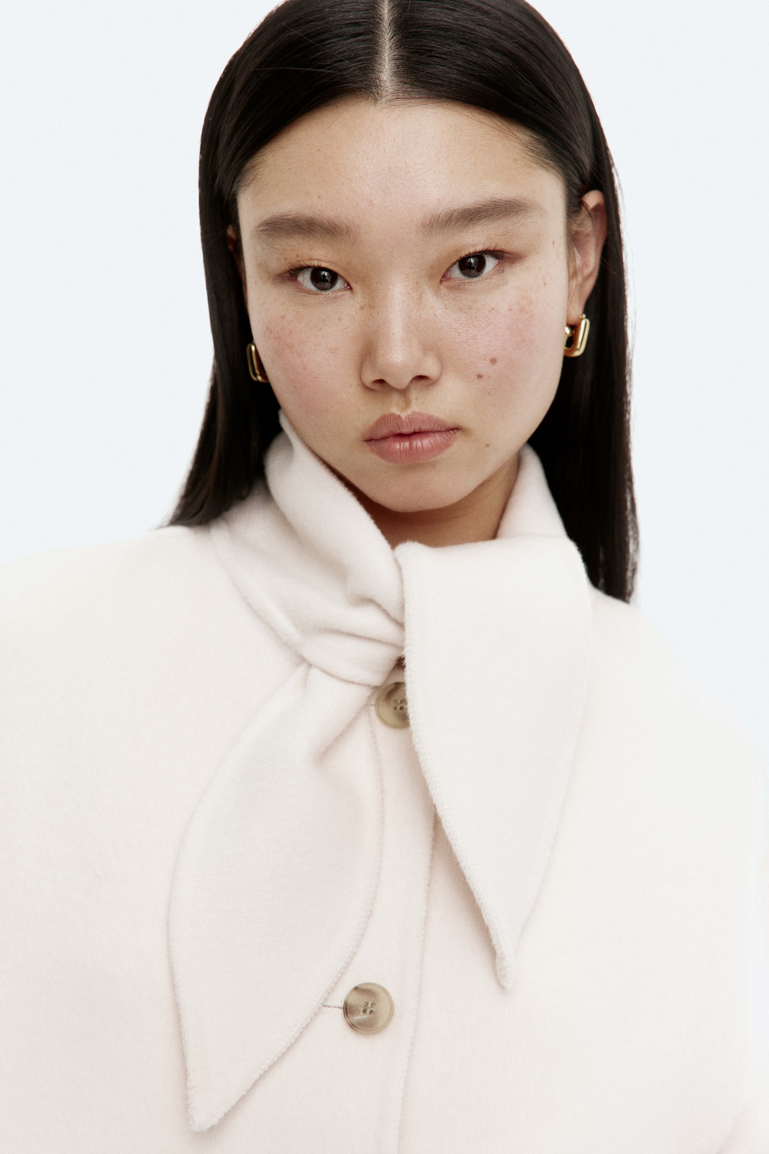 Handmade wool-blend jacket - Cream - 3