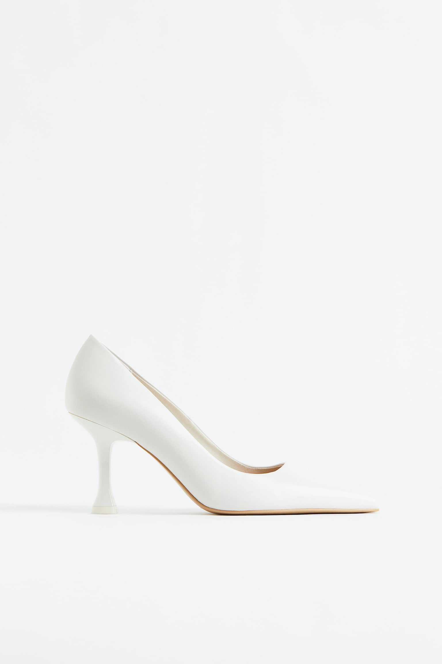 High Heels - White/Dark beige - 1