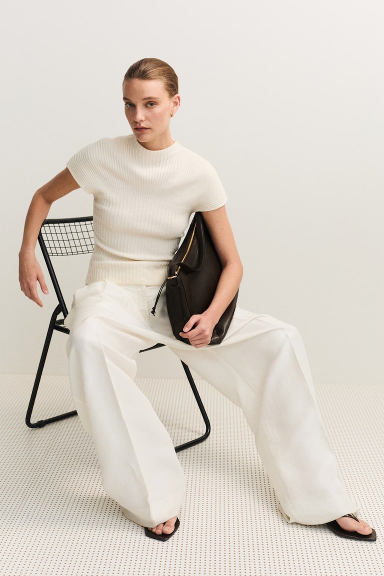 Bluza od rebrastog pletiva
