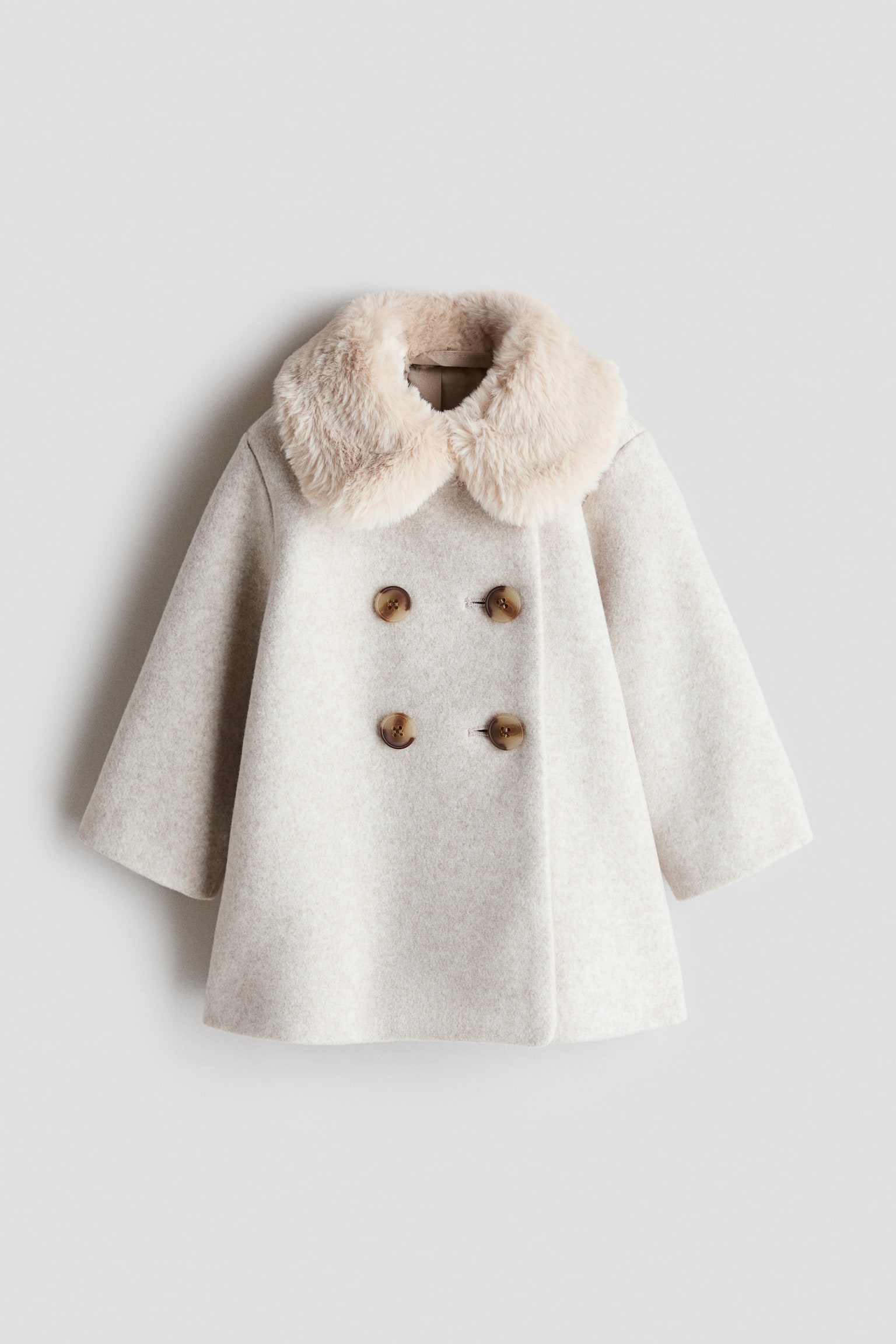 Fluffy-collared coat