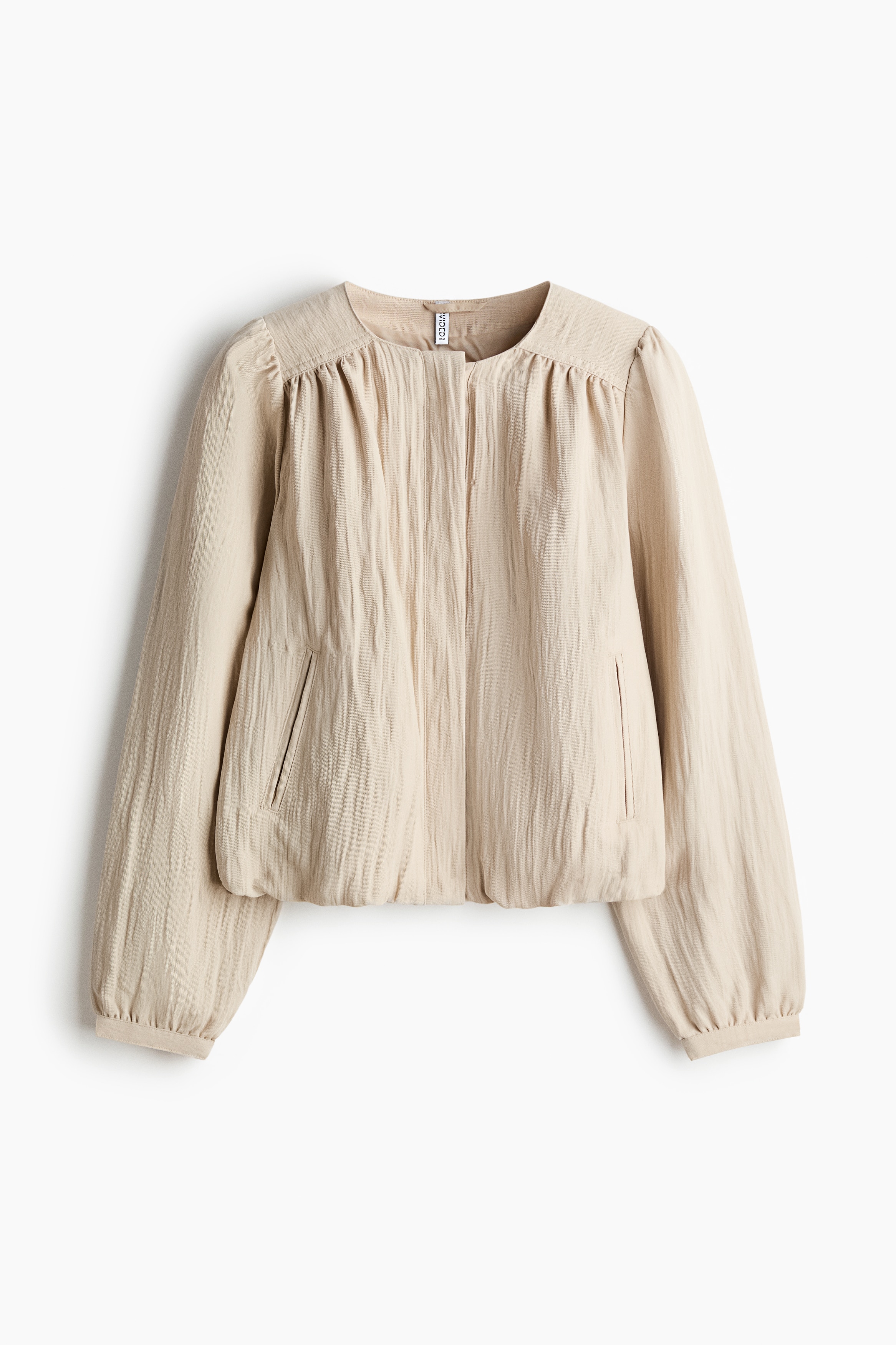 Oversized twill jacket - Beige