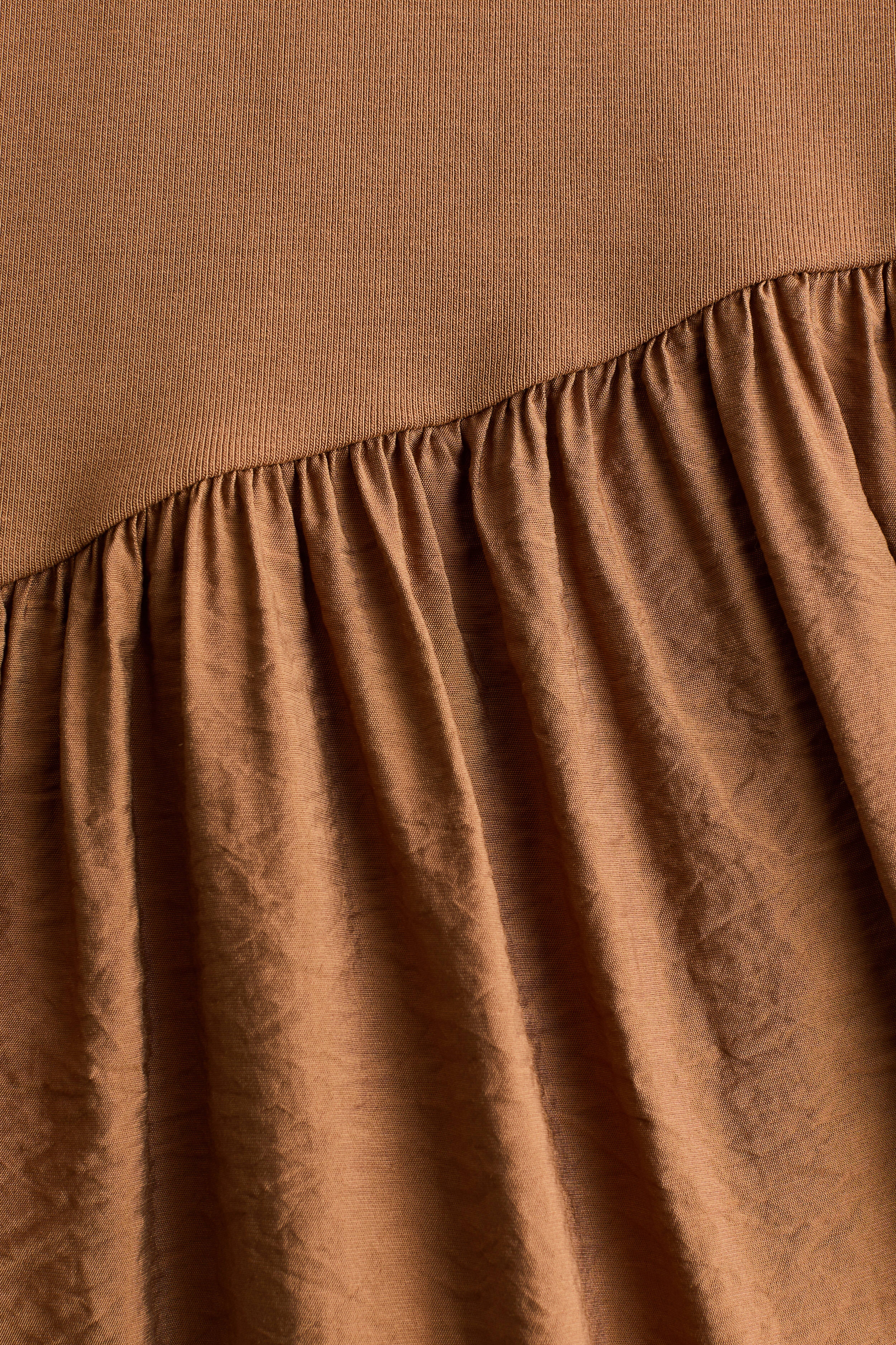 Asymmetric Dual-Fabric Dress
