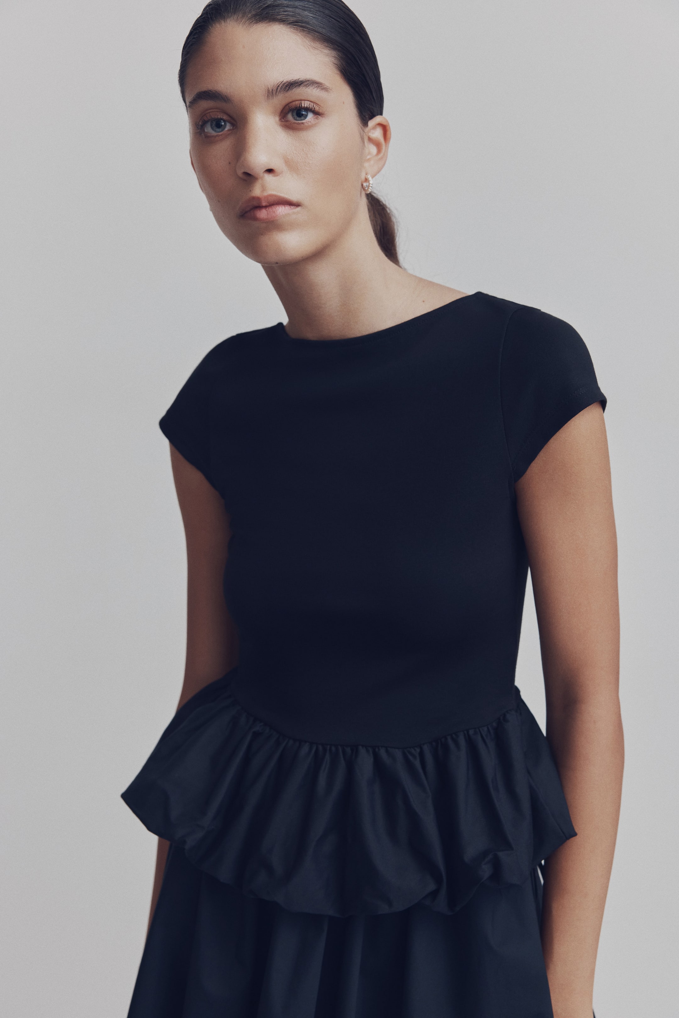 Ponte Bubble-Hem Top