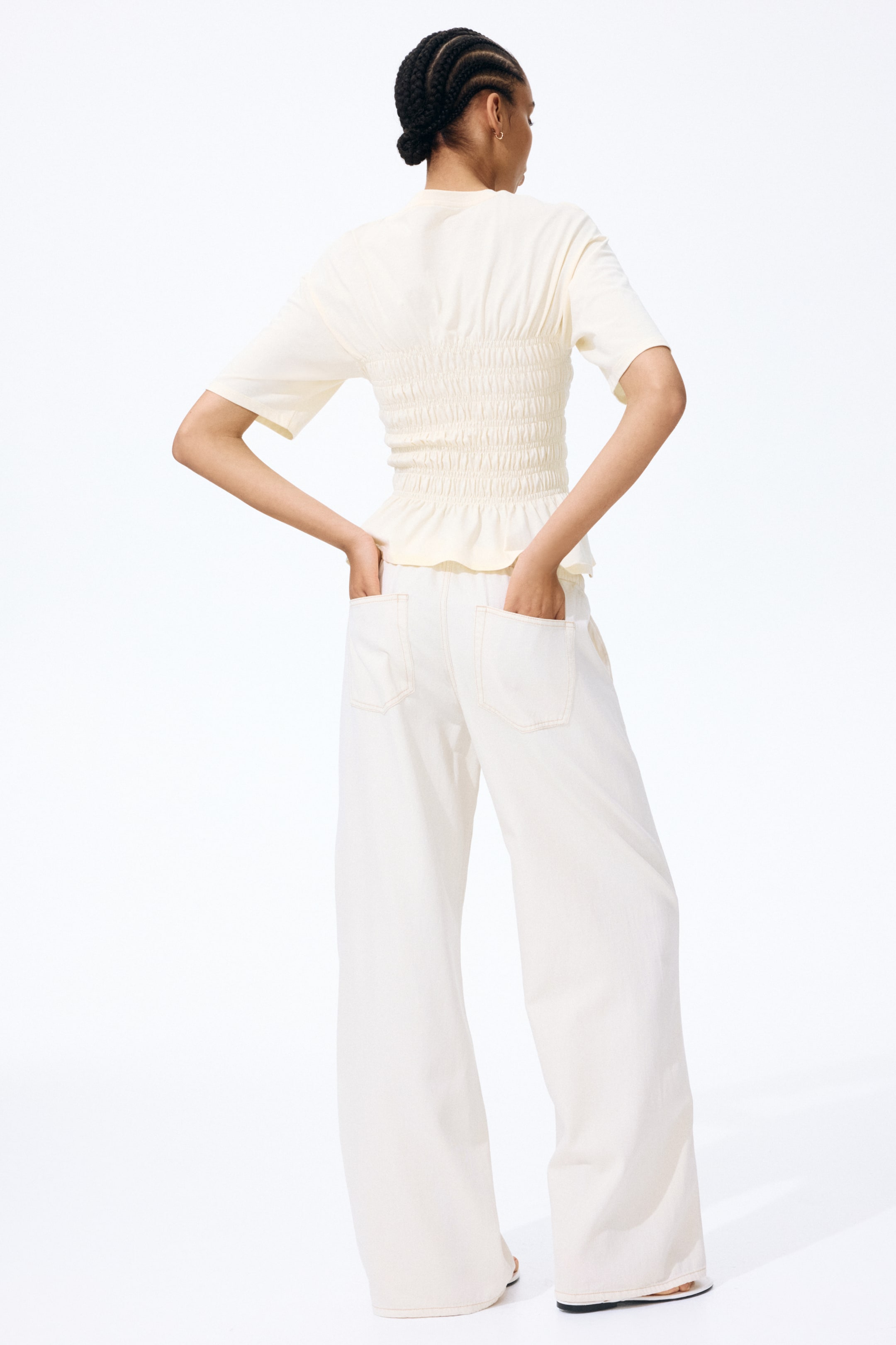 Denim Drawstring Pants