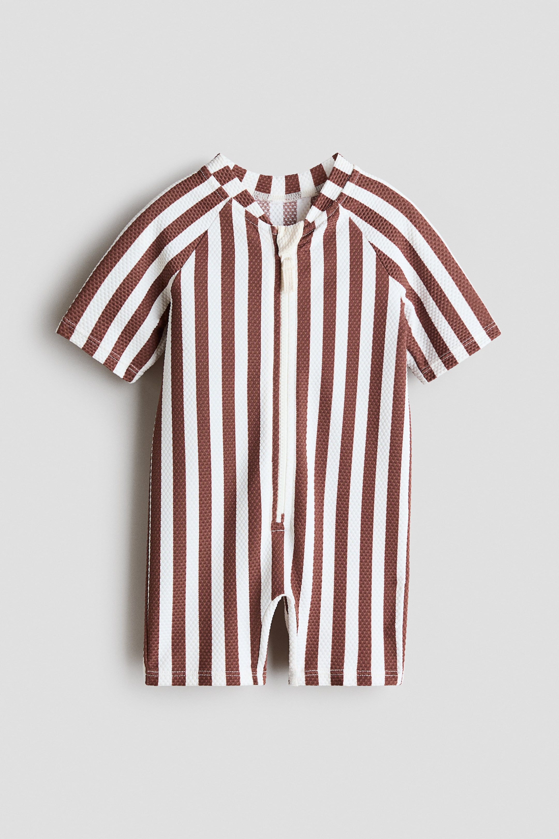 View larger image: Swimsuit UPF 50
 - Brown/white striped - Kids | H&M PH 1