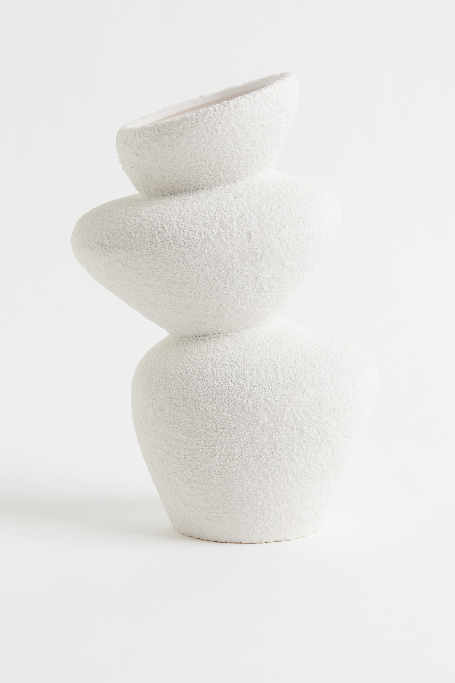 Stoneware vase - White - 1