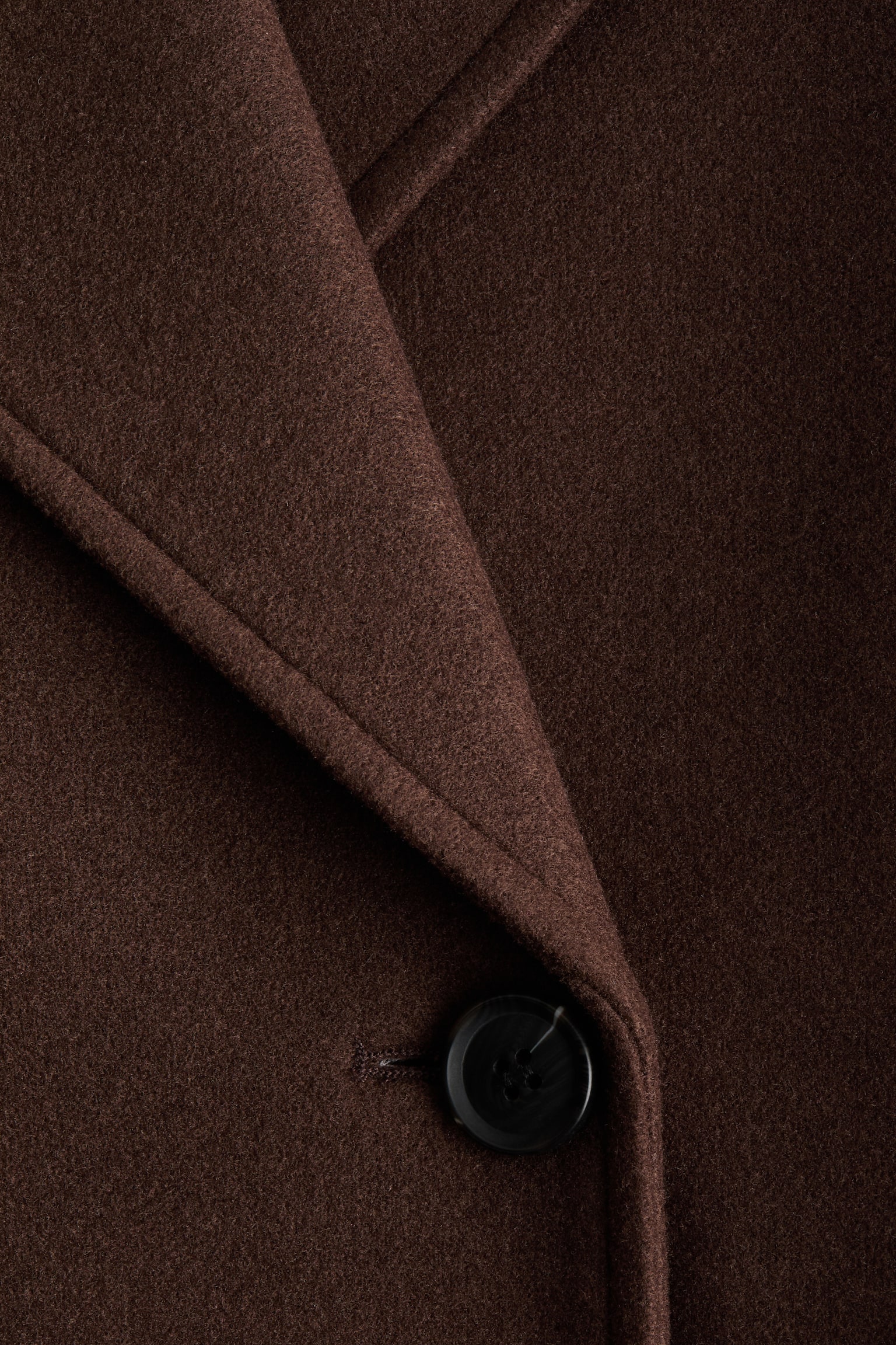Double-breasted coat - Marron foncé - 5