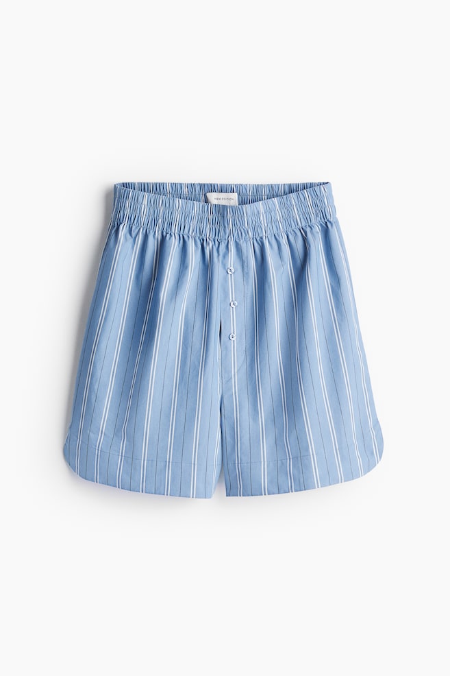 Pull-on shorts - Blue/Striped - 1