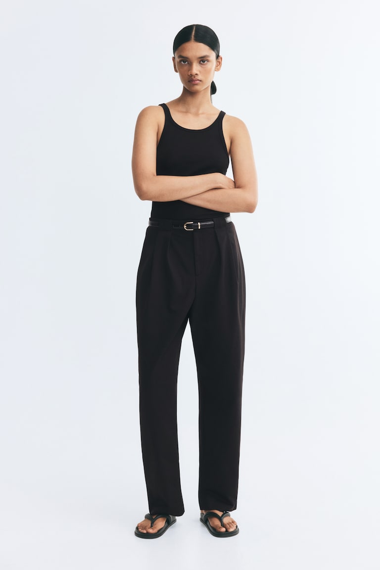 Pantalone elegantnog kroja s kaišem