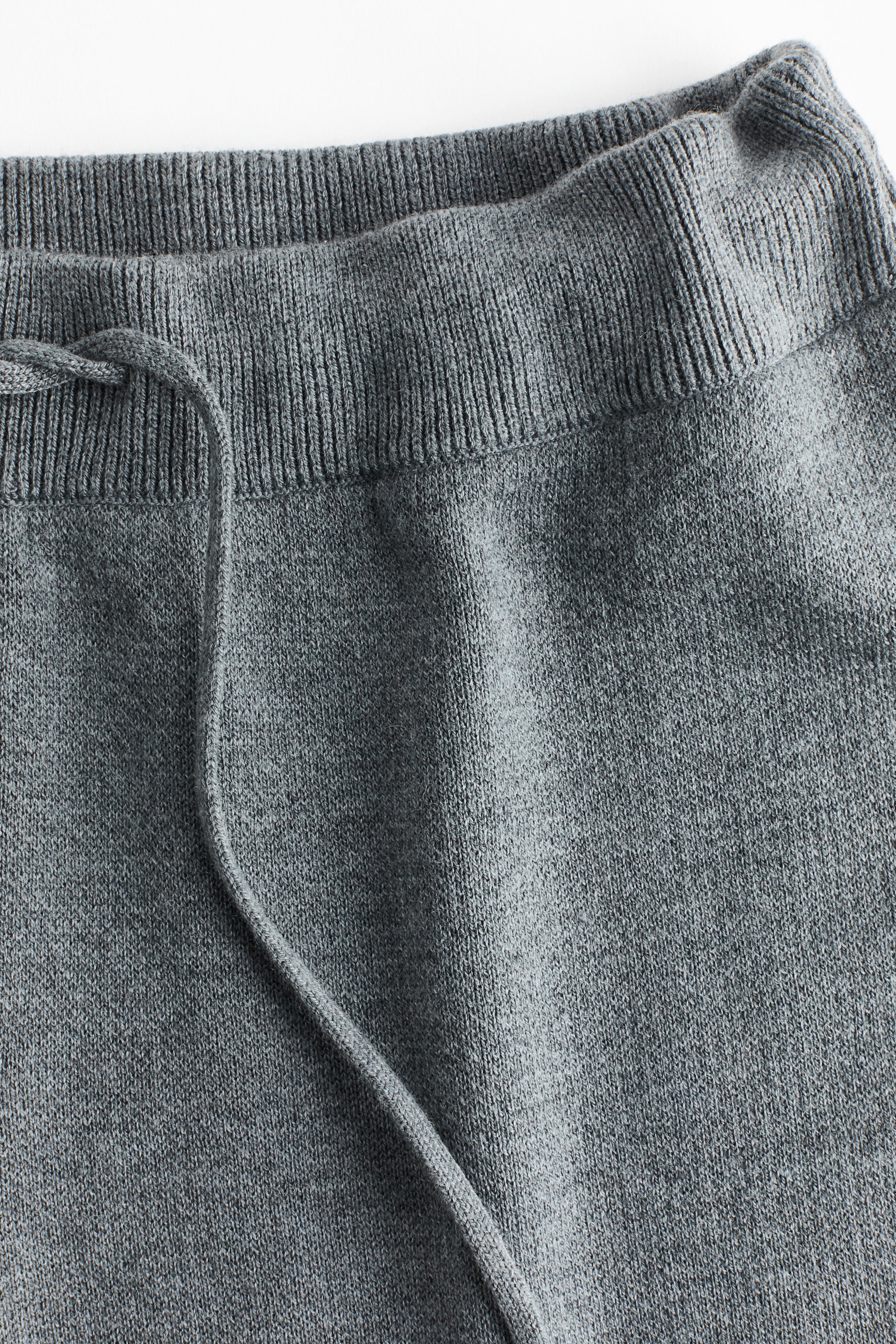 View larger image: Knitted drawstring trousers - Grey - Ladies | H&M IN 6