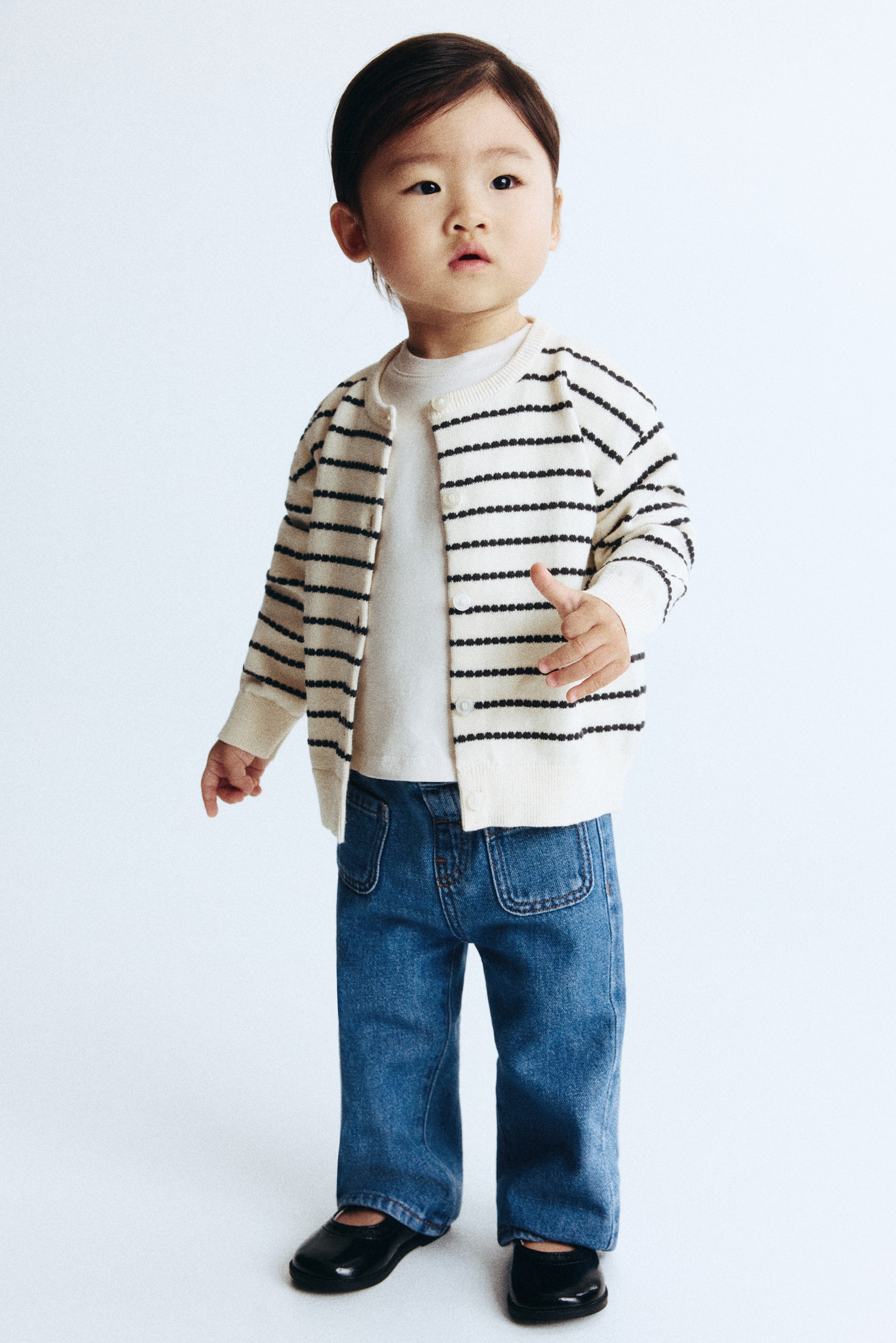 Flared Leg Jeans - Deniminsininen/Deniminsininen/Sydämet/Tumma deniminsininen