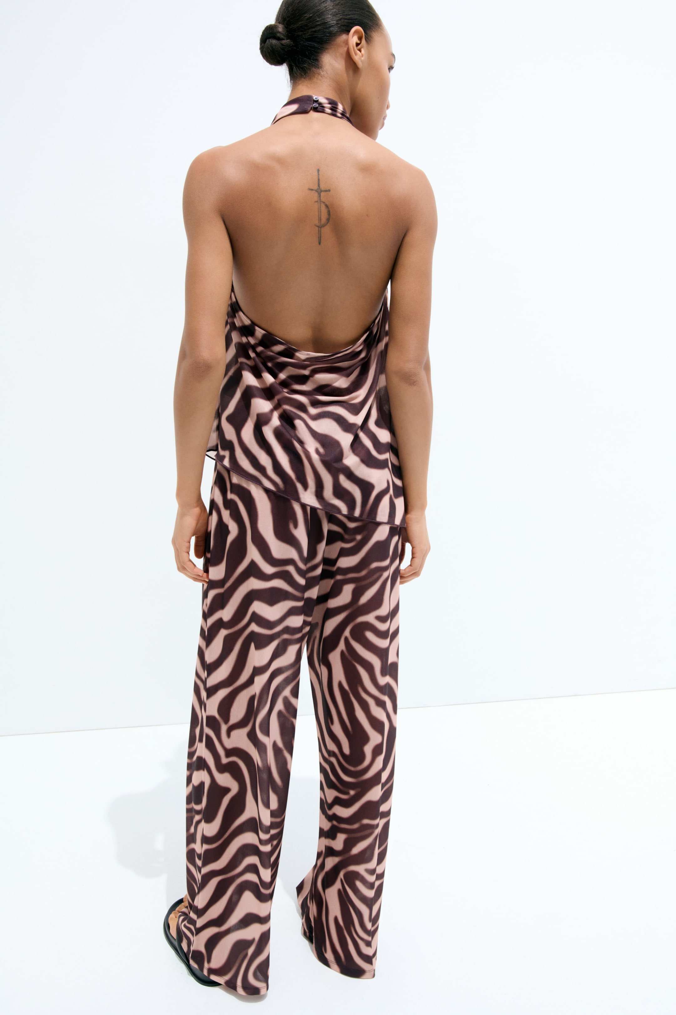 Женские брюки H&M Printed Pull-On Pants — фото 3