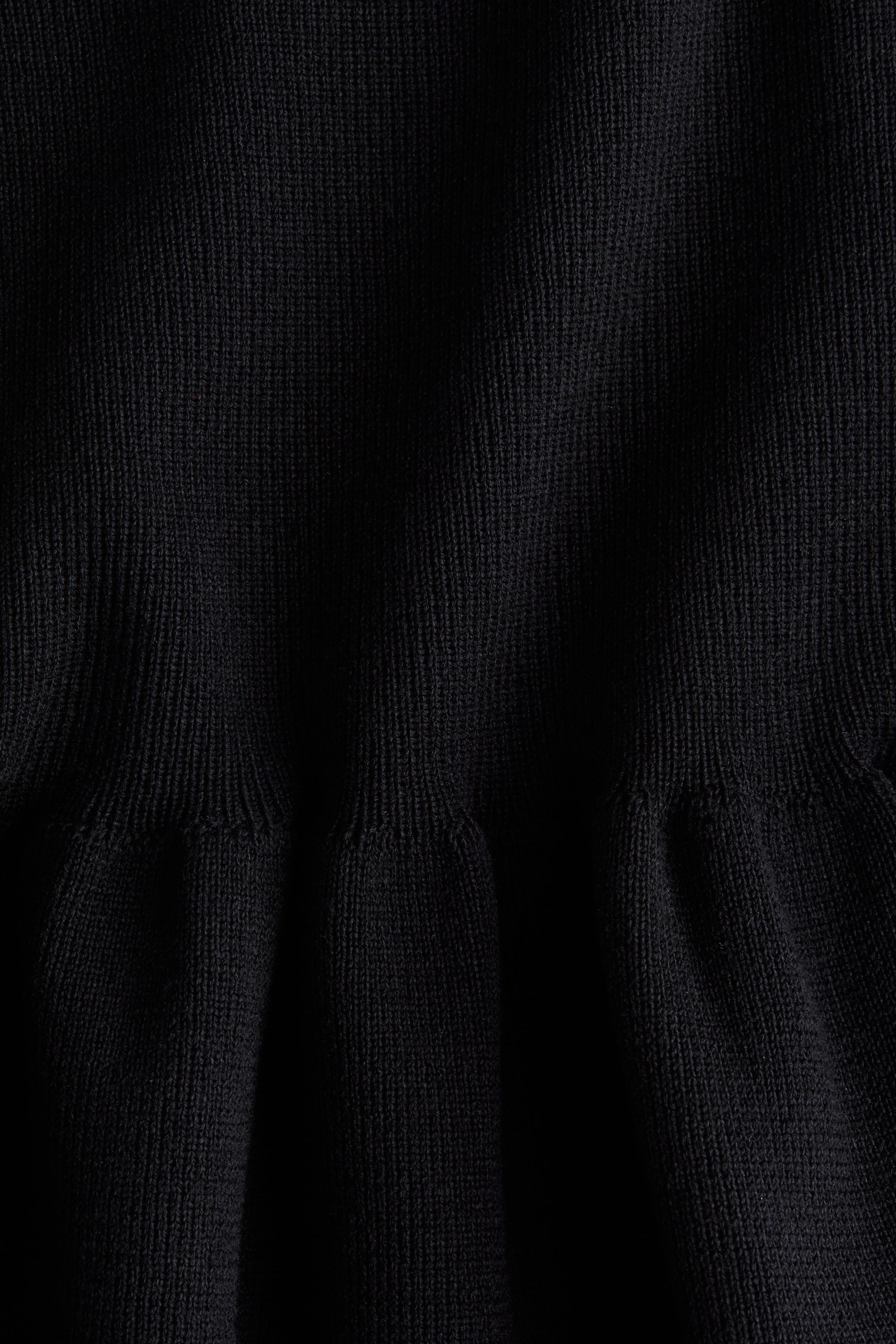 View larger image: Knitted peplum top - Black - Ladies | H&M IN 6