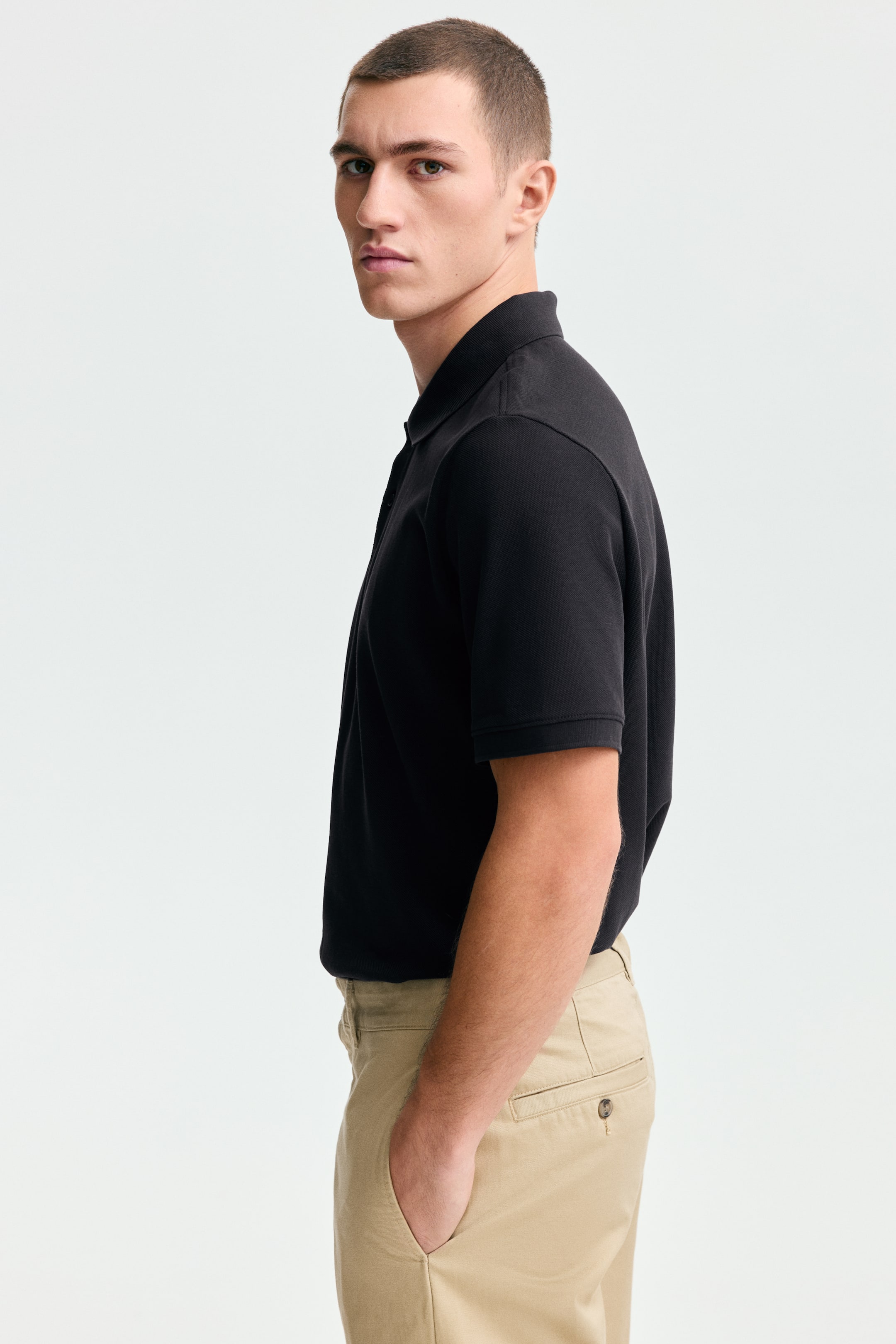 Мужские рубашки H&M Regular-Fit Polo Shirt — фото 5