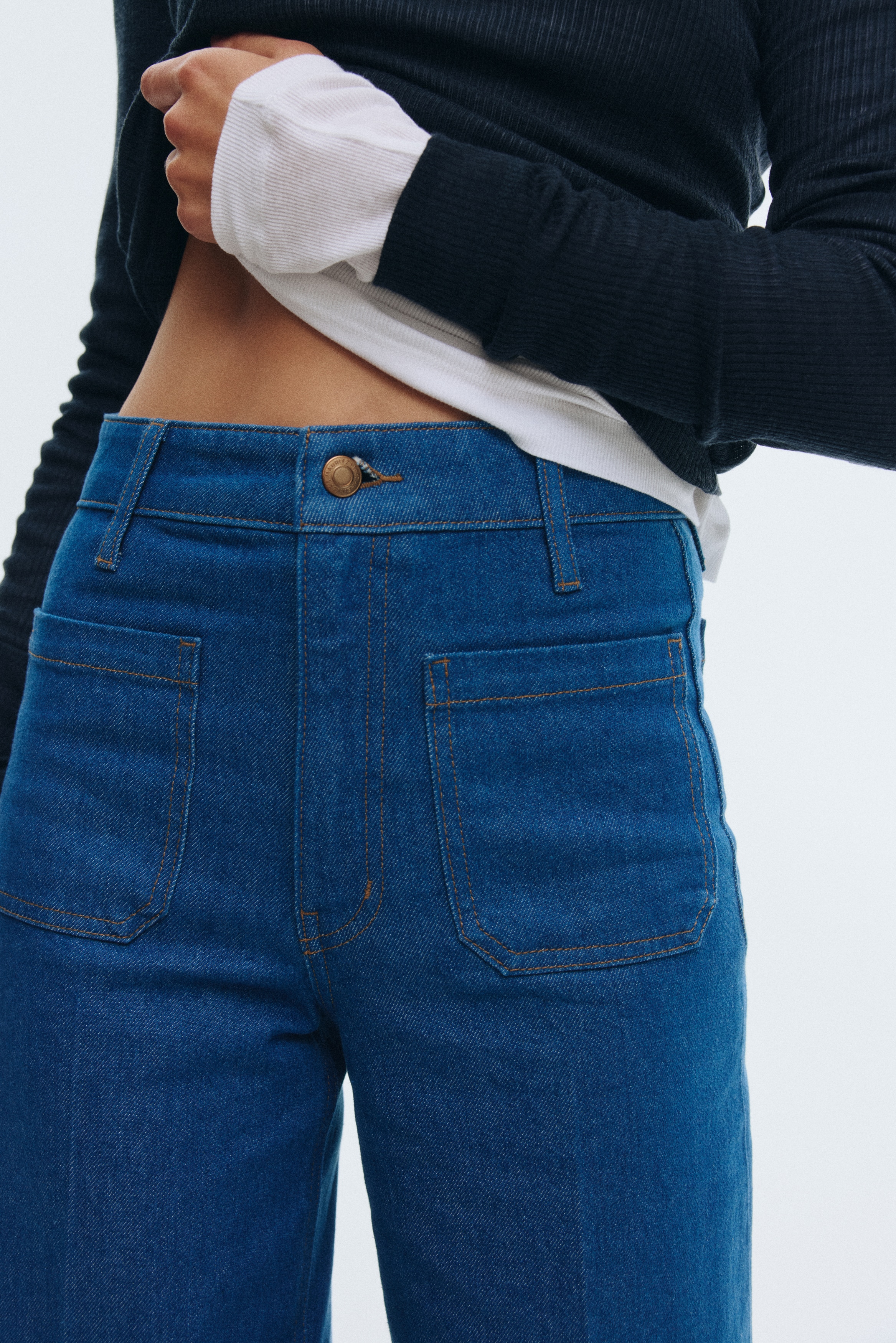 Wide High Jeans
