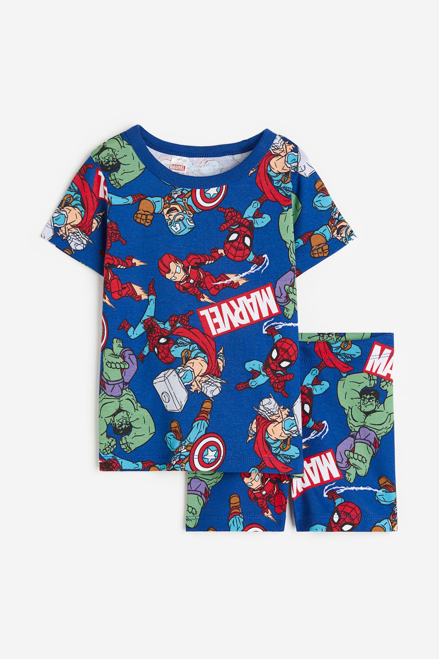 Cotton pyjamas - Bright blue/Marvel Comics/White/SpongeBob SquarePants/White/Pokémon/Natural white/Paw Patrol - 1