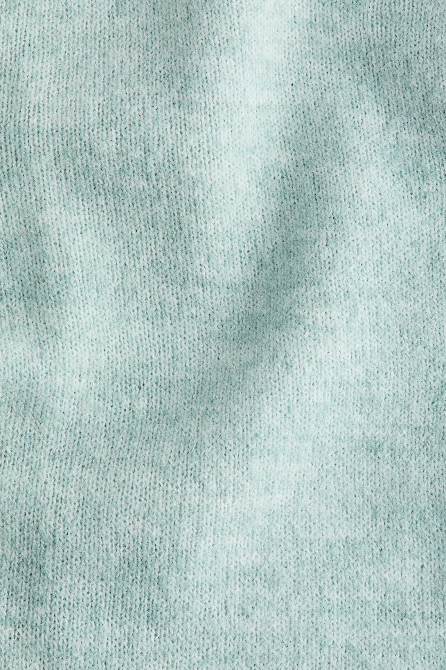 Knitted waistcoat - Light turquoise marl/White/Dark grey marl - 3