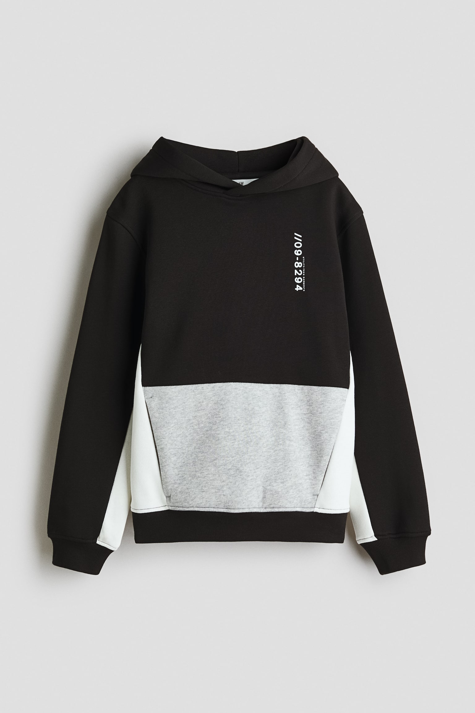 Детское худи H&M Color-Block, цвет: Чёрный — фото 1