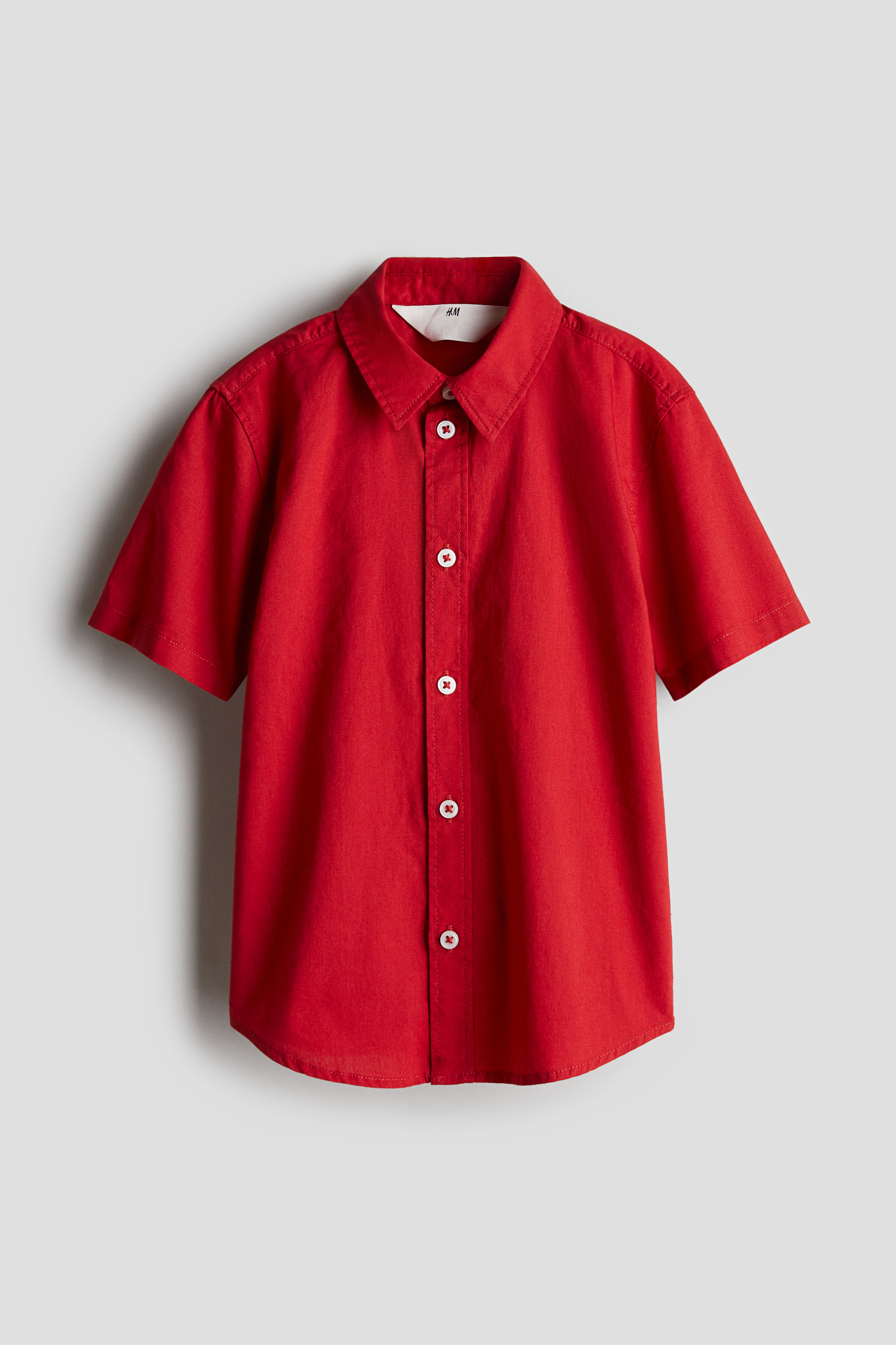 Short-Sleeved Cotton Shirt