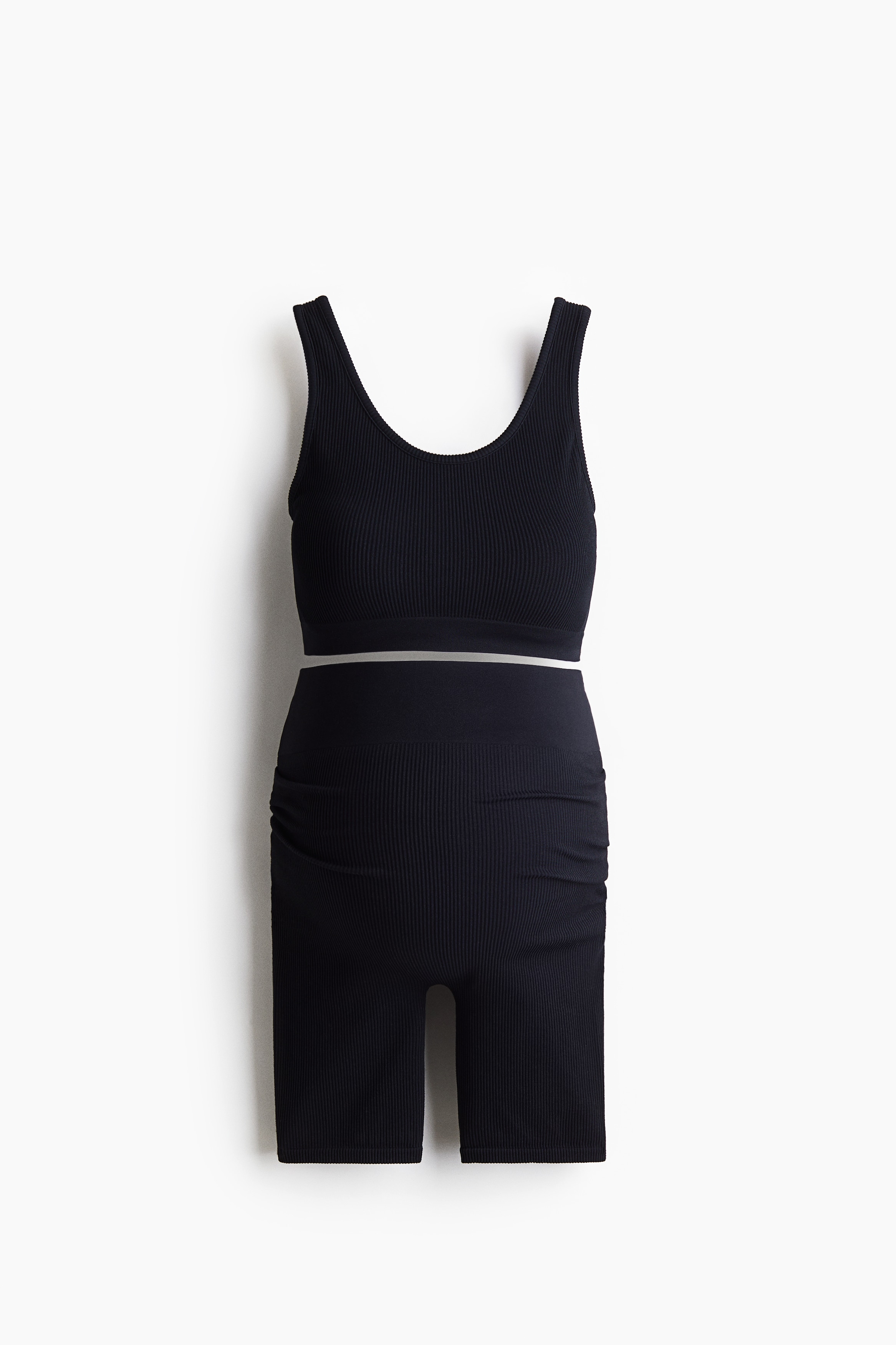 MAMA Before & After 2-piece Seamless Set - Black/Green