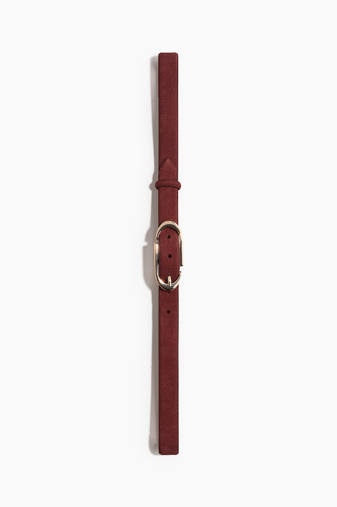 Leather belt - Burgundy/Black/Dark brown/Dark brown - 1