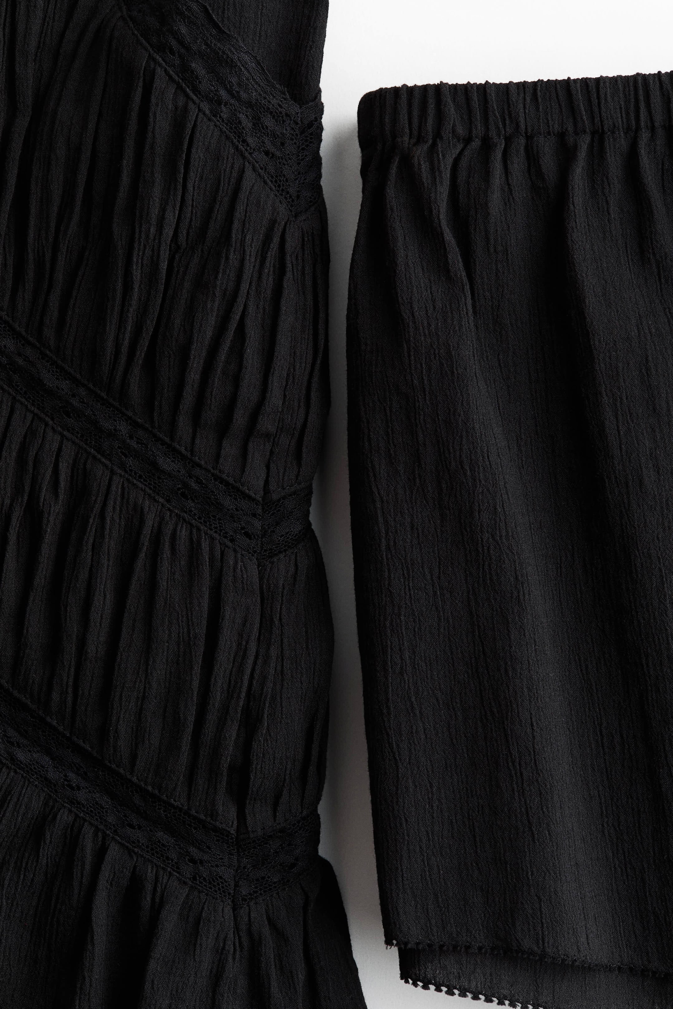 Lace-Detail Cotton Pajamas