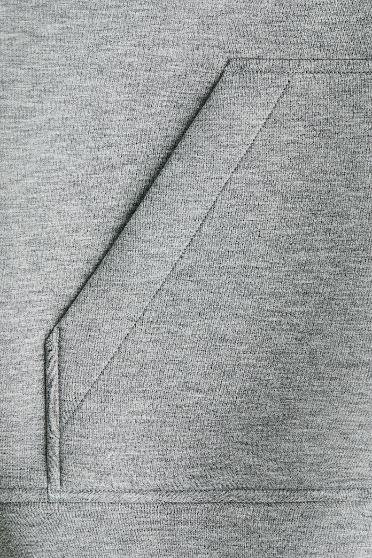 スキューバフルジップフーデッドトップス - グレーメランジ - 5