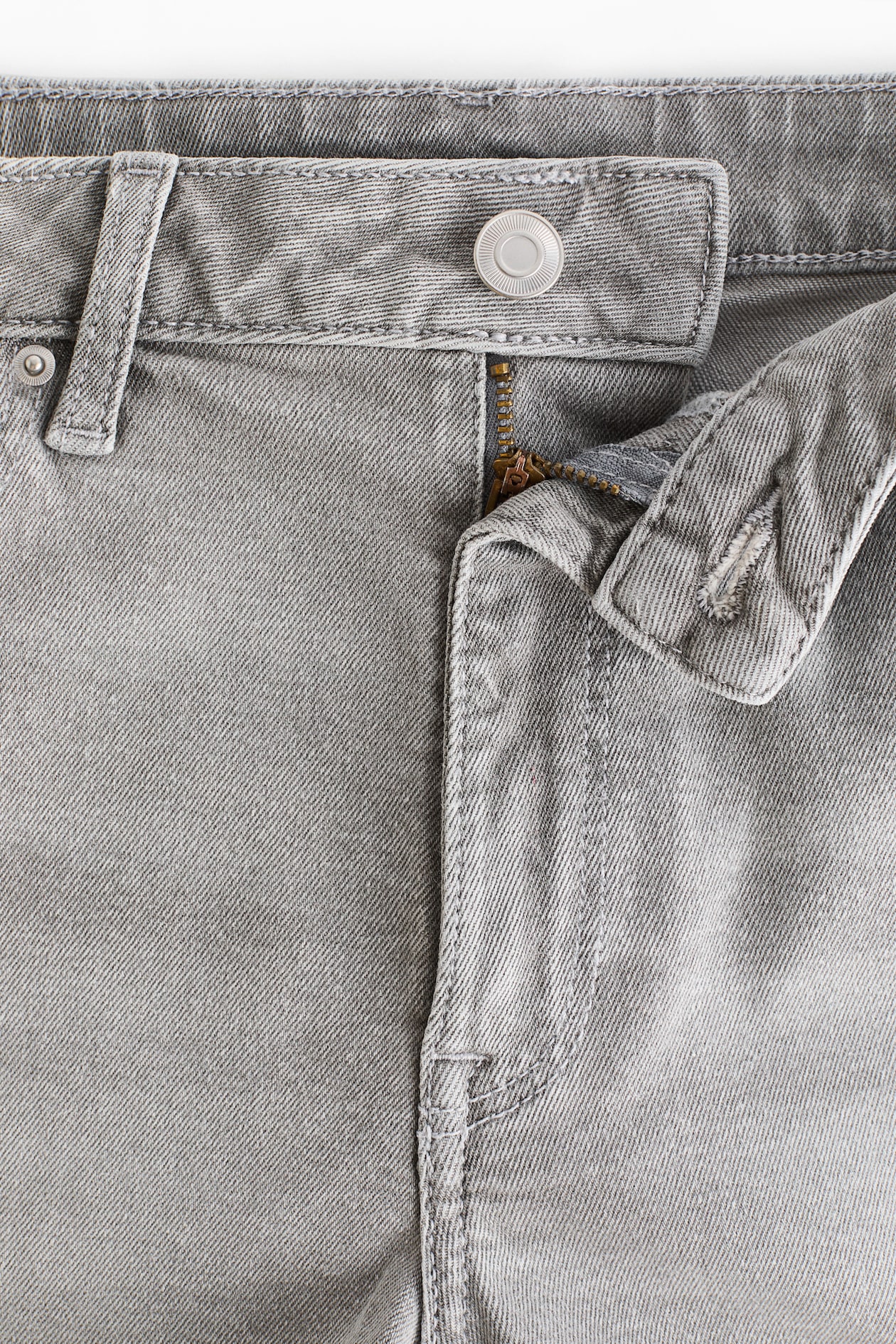 Frayed Denim Shorts - image 3