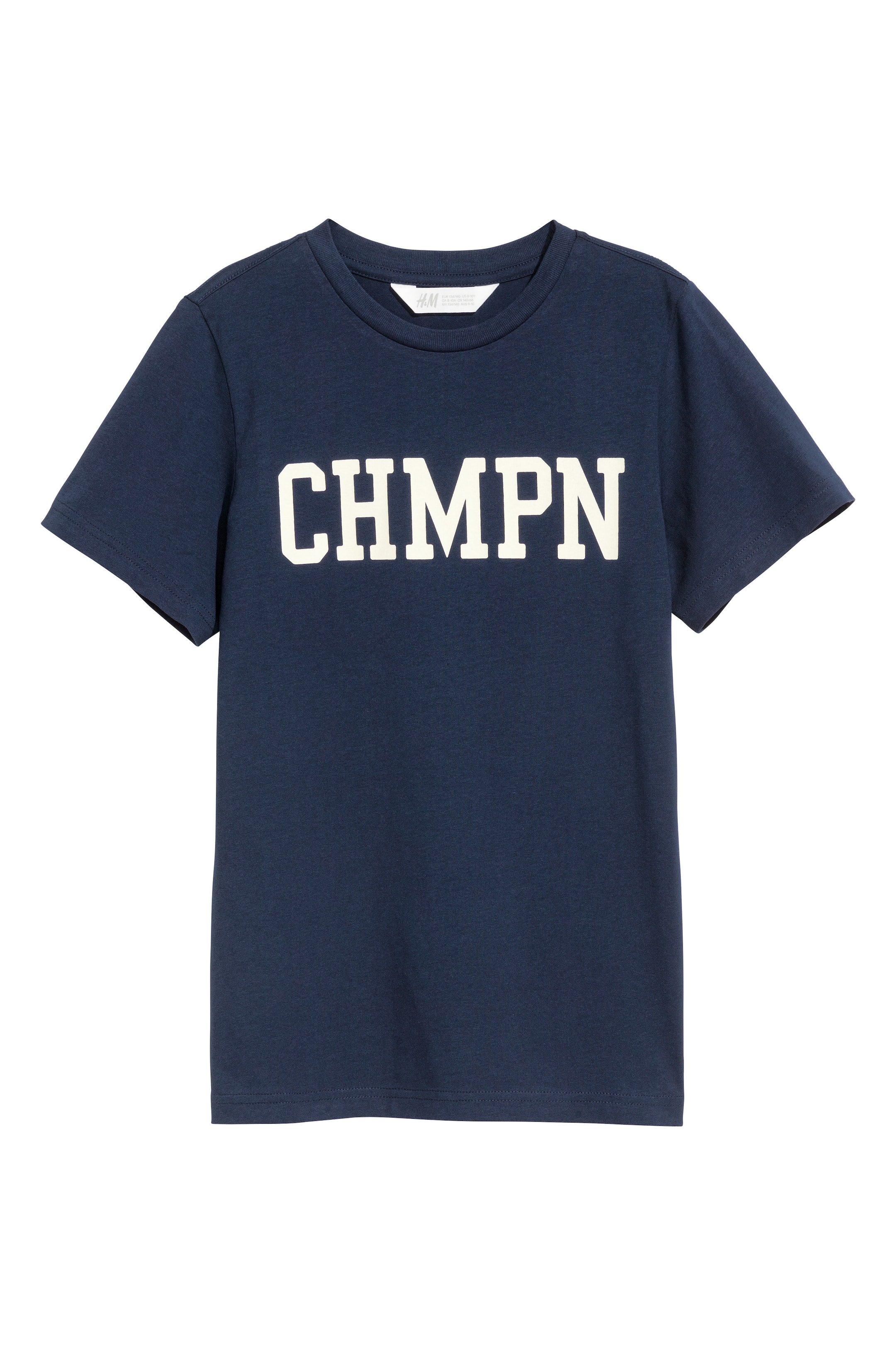 View larger image: Printed T-shirt - Dark blue - Kids | H&M GB 1