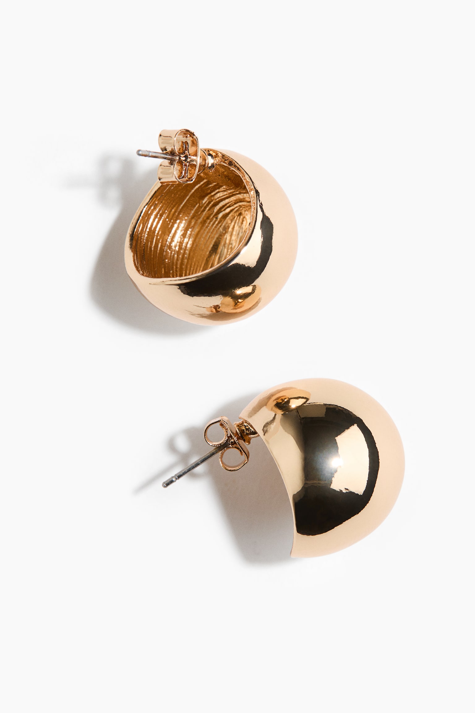 Waterproof stud earrings - Gold-coloured - 4