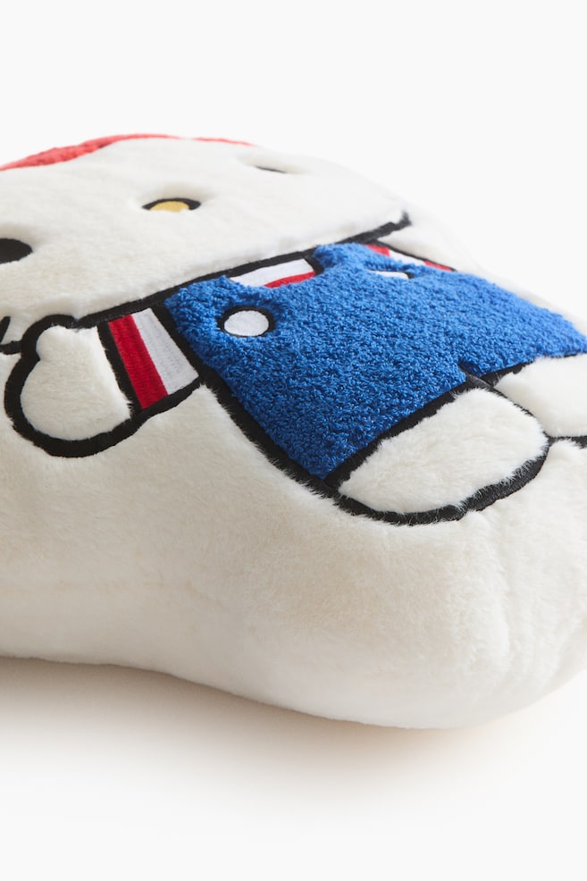 Figuratives Kissen aus Teddyfleece - Weiß/Hello Kitty - 3