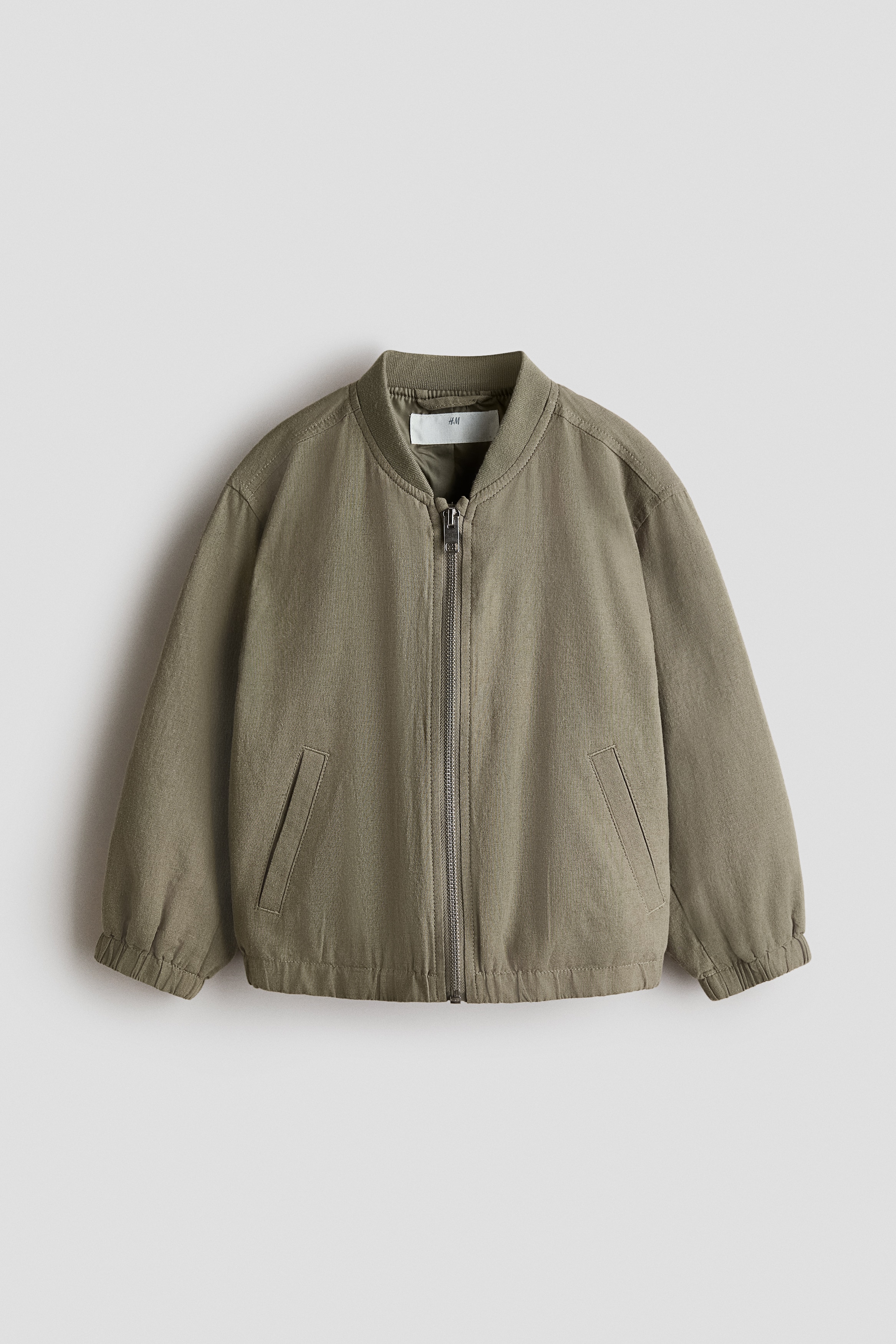H & M - Pilotenjacke aus Leinengemisch - Grün - Kinder