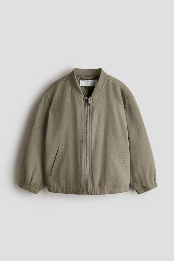 Детские куртки H&M Linen-Blend Bomber Jacket