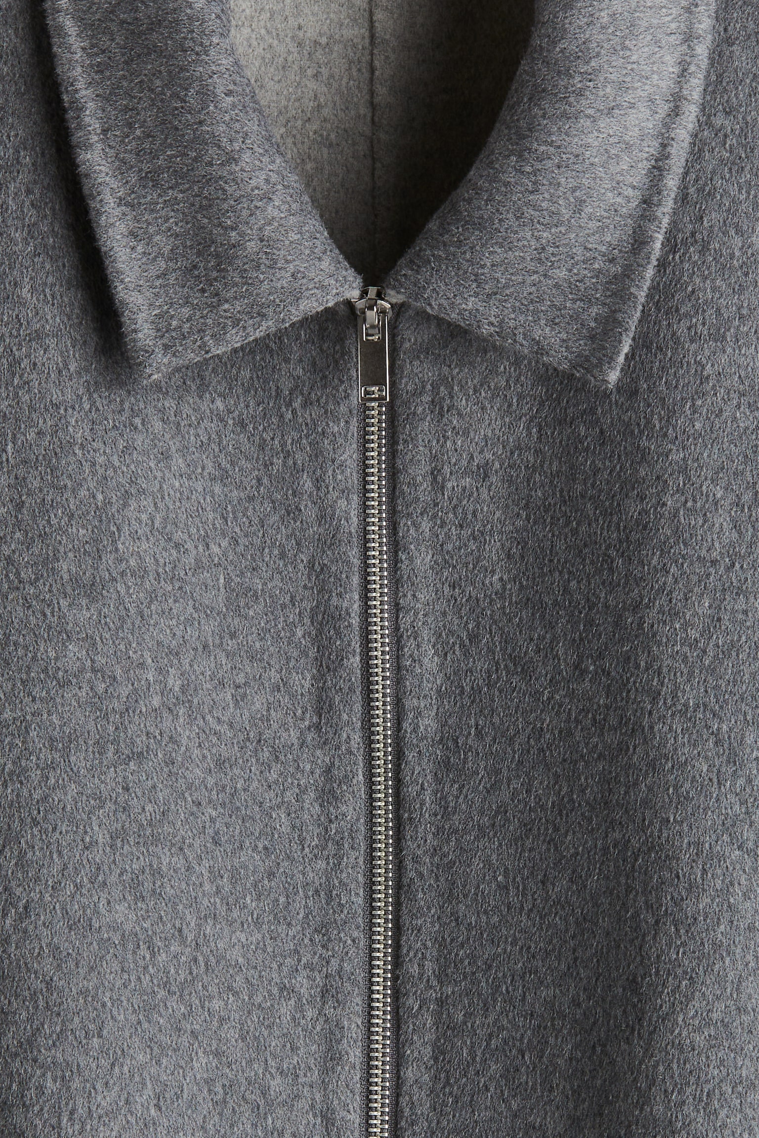 Regular-fit Wool-blend overshirt - Grey - 6