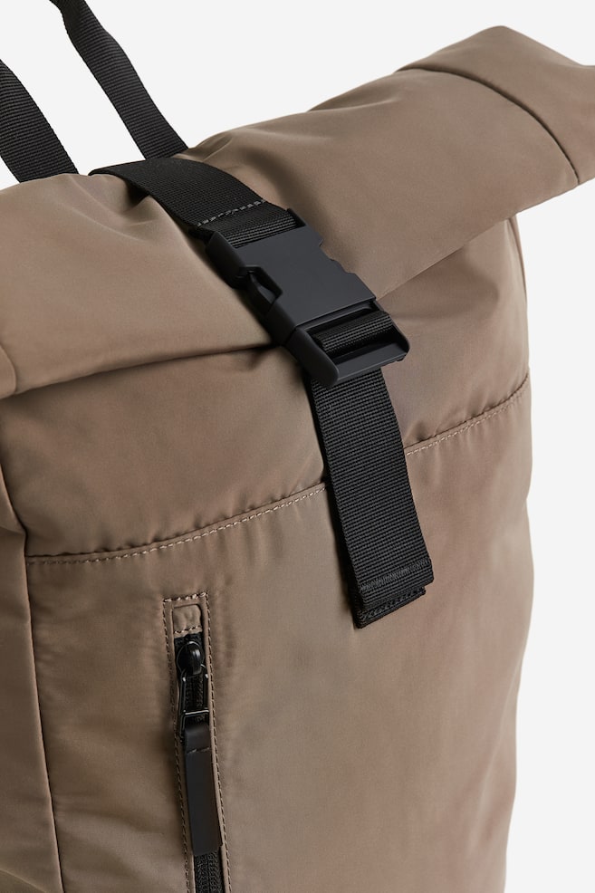 Water-repellent sports backpack - Dark beige/Black - 3