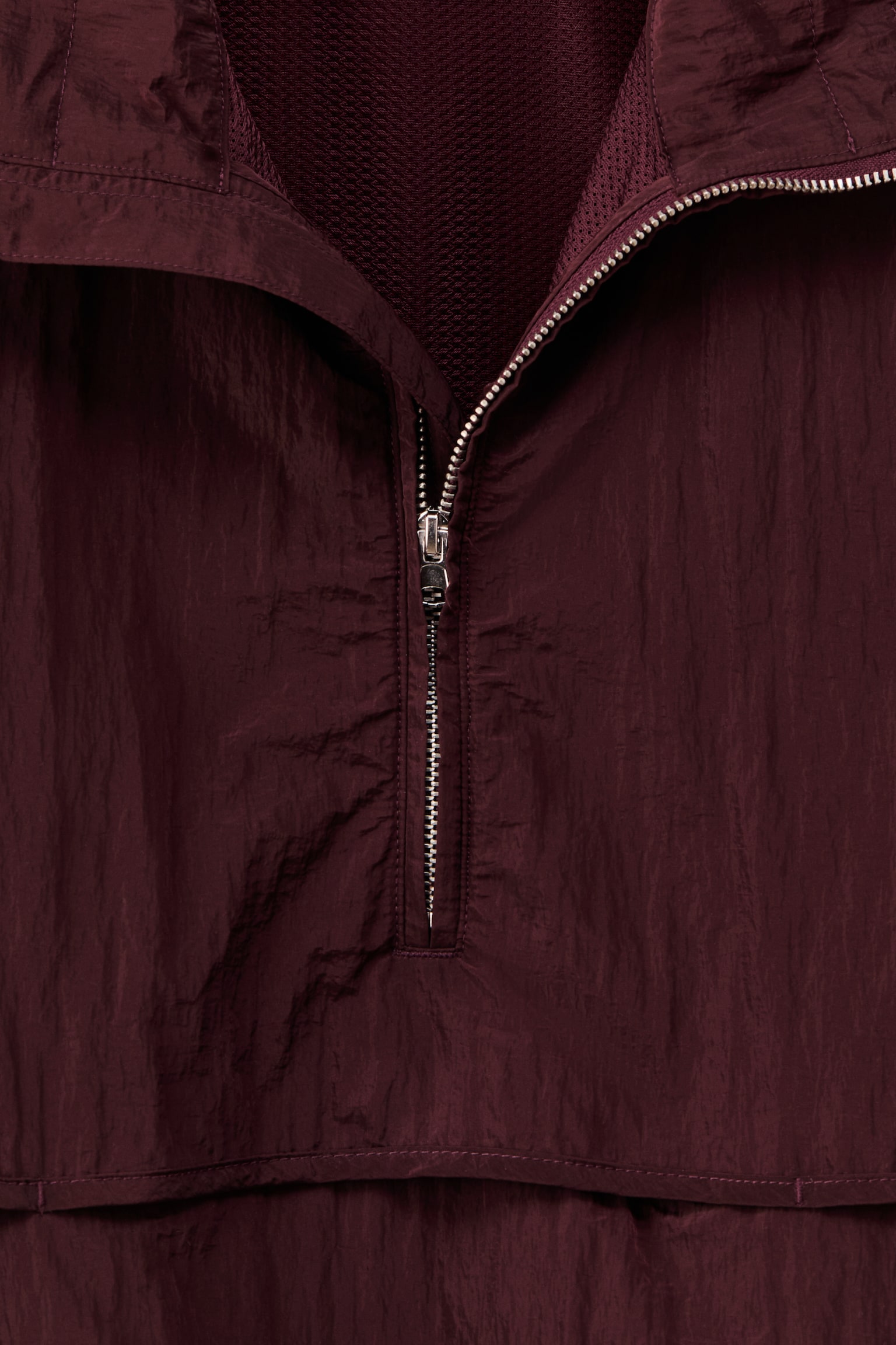 Мужская куртка H&M Anorak, цвет: Бордовый — фото 7
