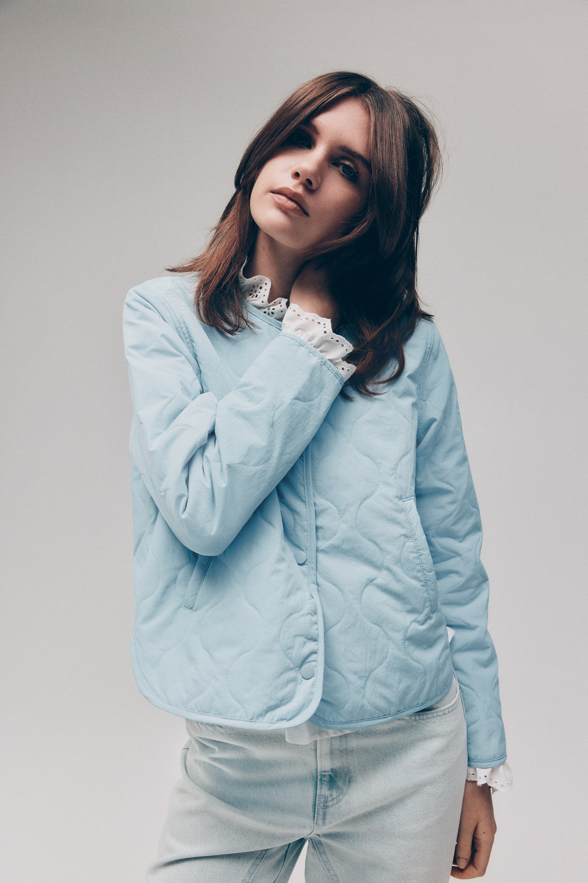 Quilted nylon jacket