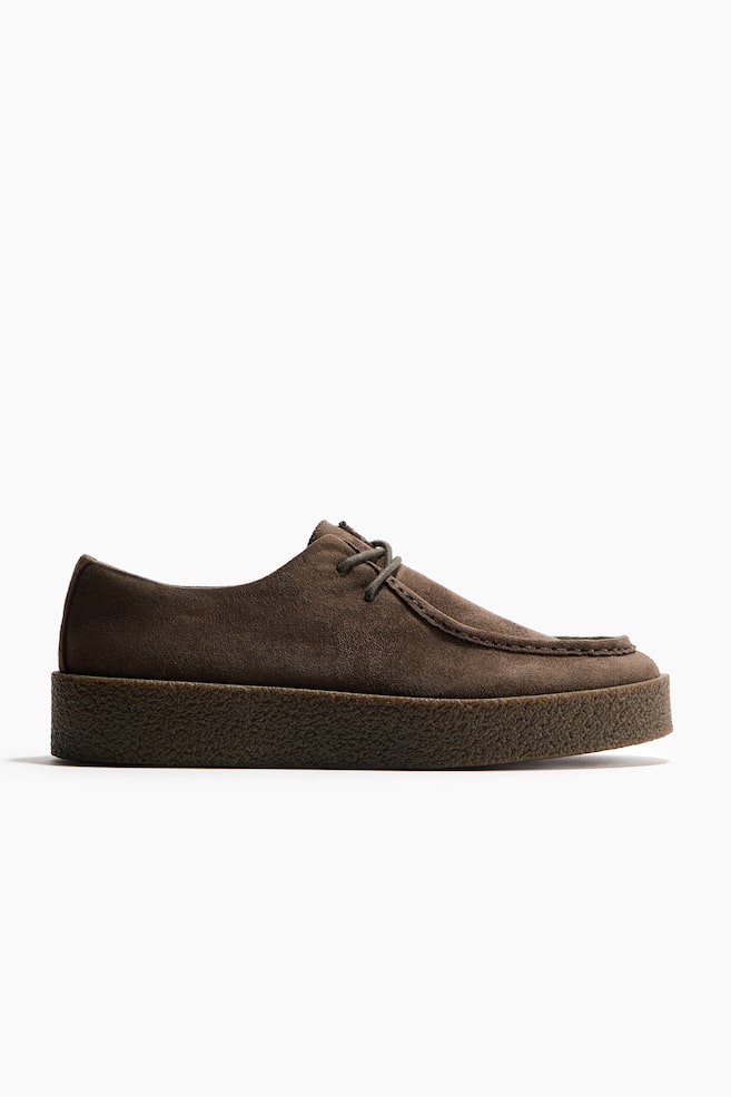 Chaussures à couture mocassin - Marron - 1