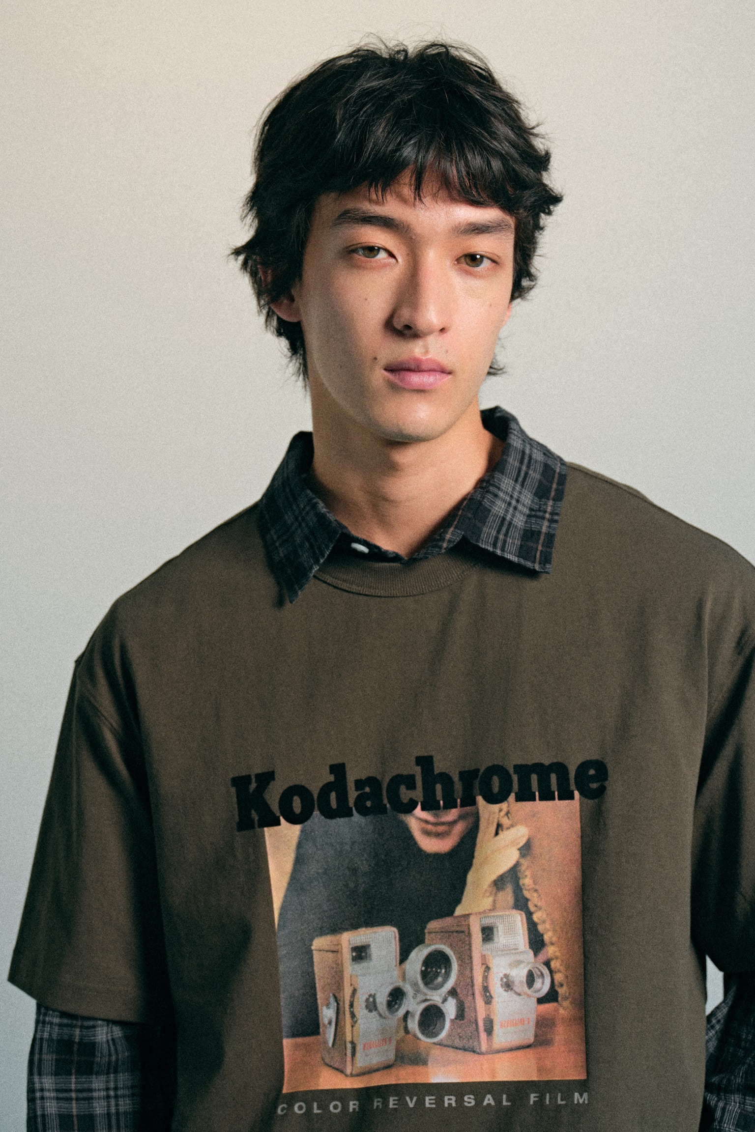 Áo thun bằng cotton in hình dáng rộng - Màu xanh lá đậm/Kodak/Màu đen/Kodak - 7