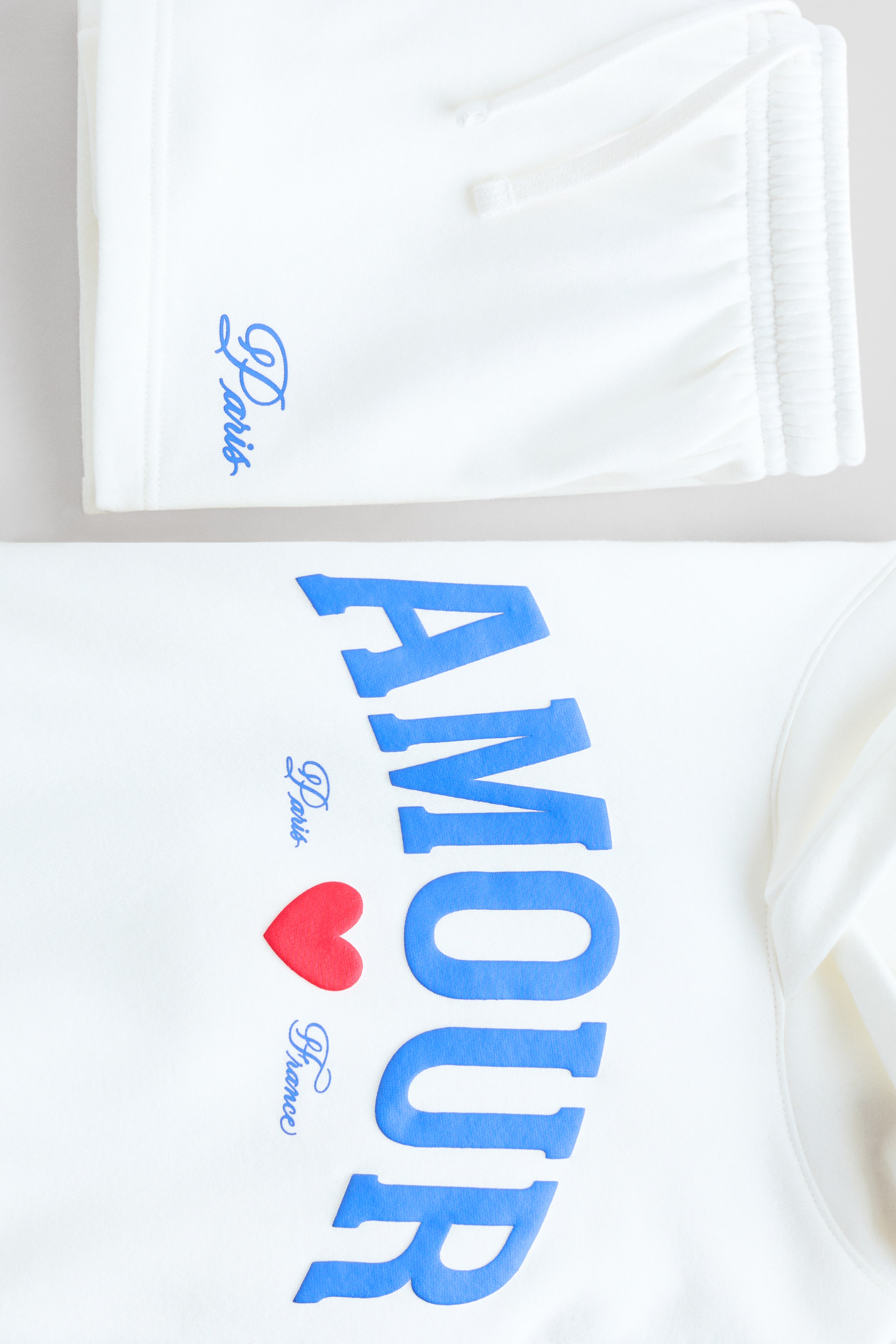 Ampliar la imagen: Conjunto de 2 piezas en french terry con diseño - Blanco/Amour - Kids | H&M MX 5