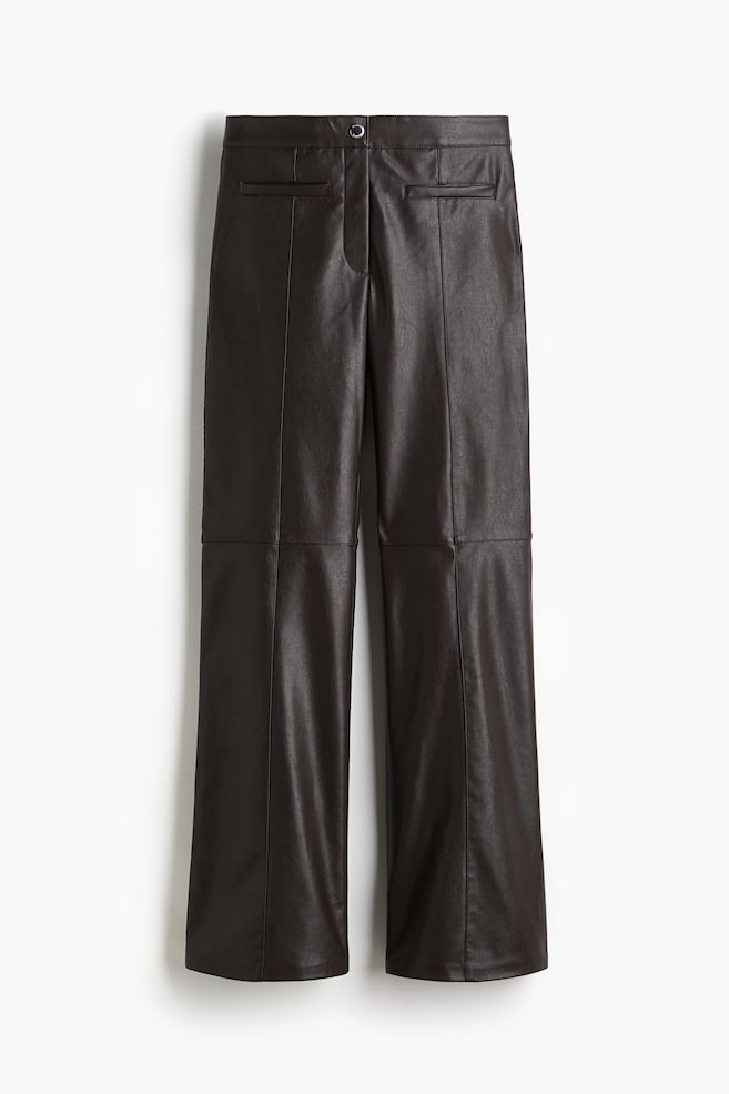 Pantaloni peliculizați - Maro-închis - 1