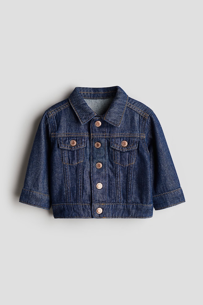 Denim jacket - Denim blue/Denim blue/Light denim blue/Light denim grey/White - 1