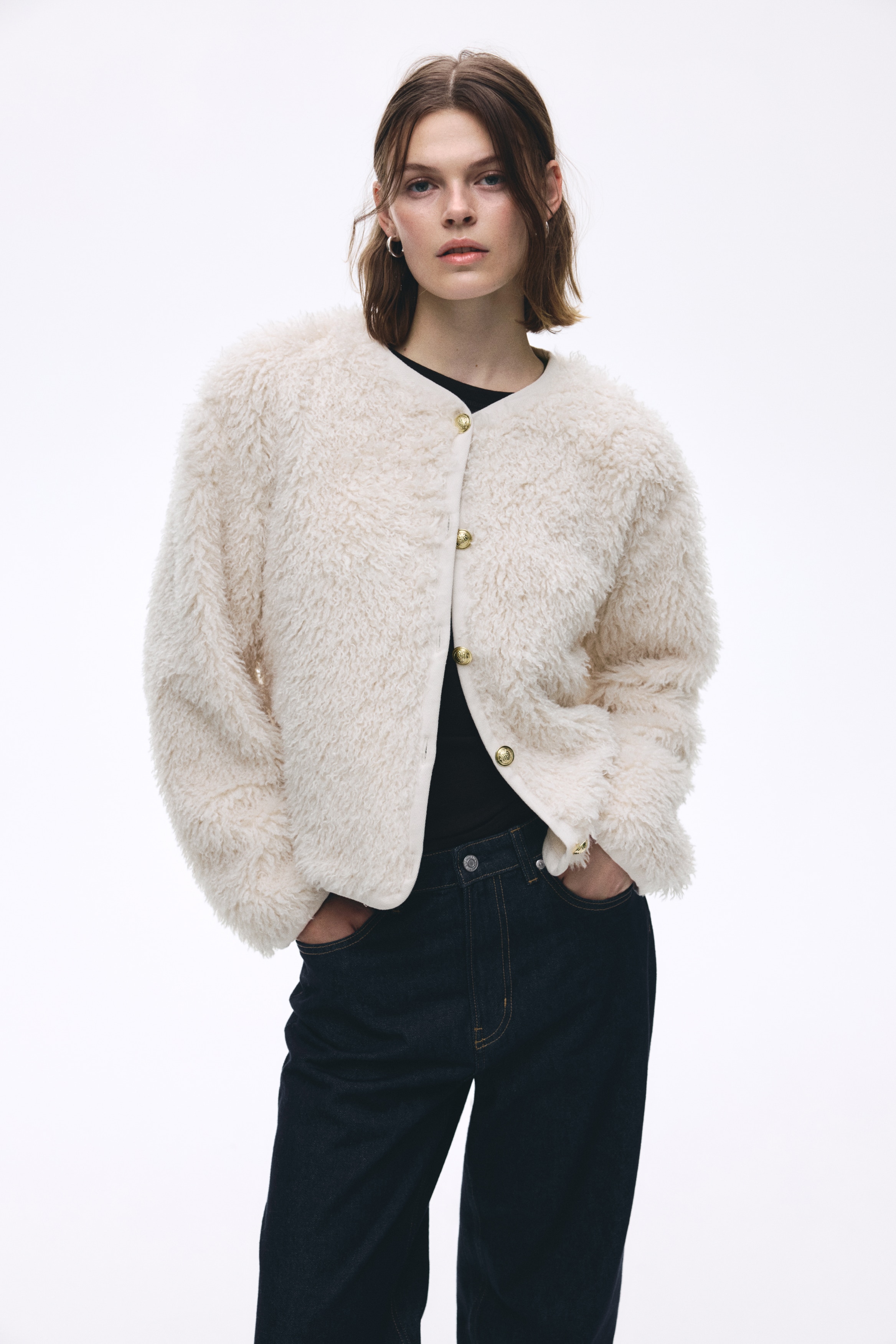 H & M - ジャケット - ベージュ