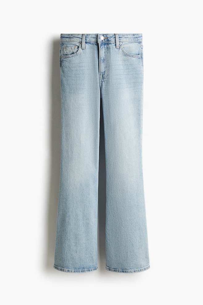 Petite Length Flared High Jeans - Licht denimblauw - 1