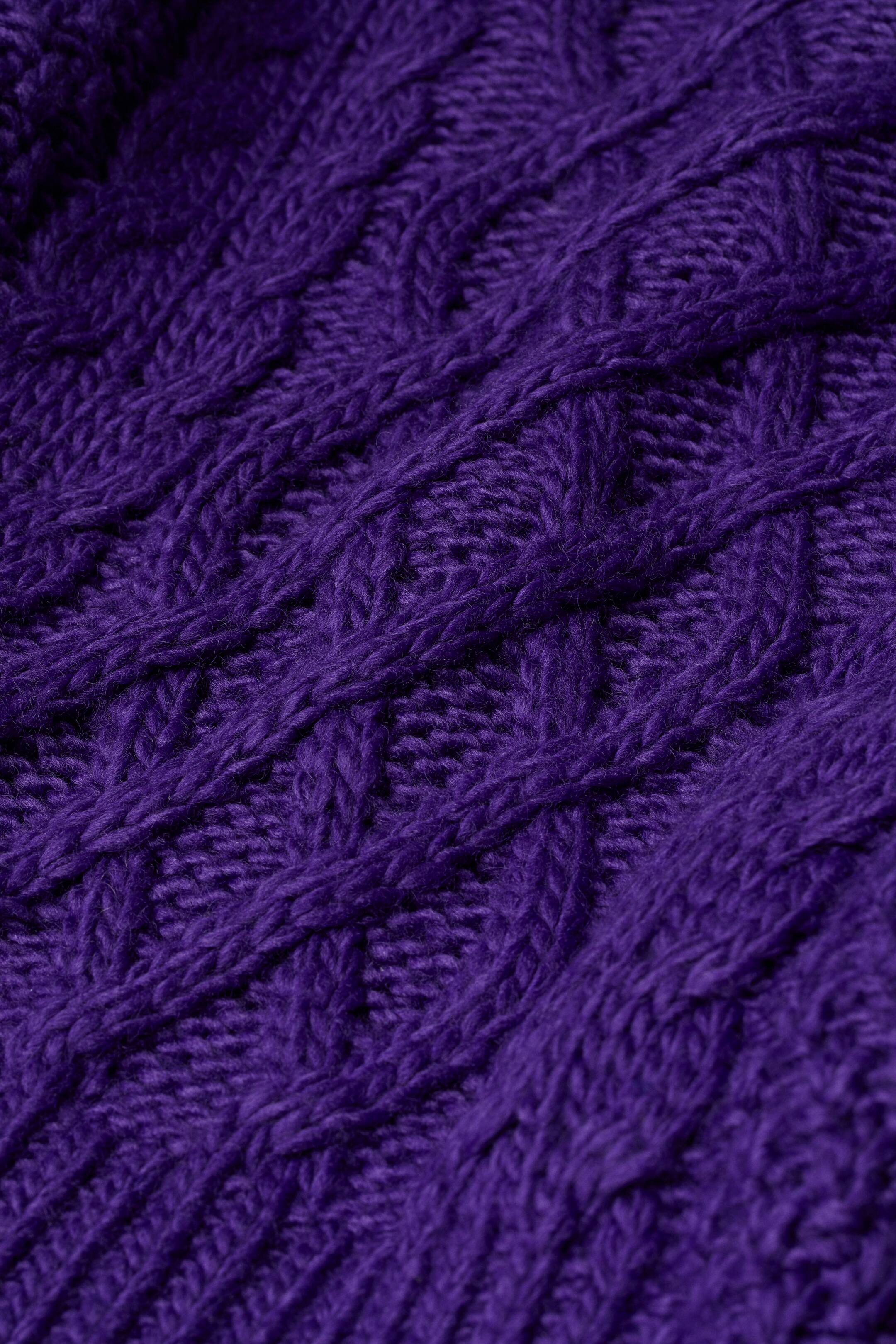 查看大圖: 絞花針織套衫 - 紫色 - Ladies | H&M 2