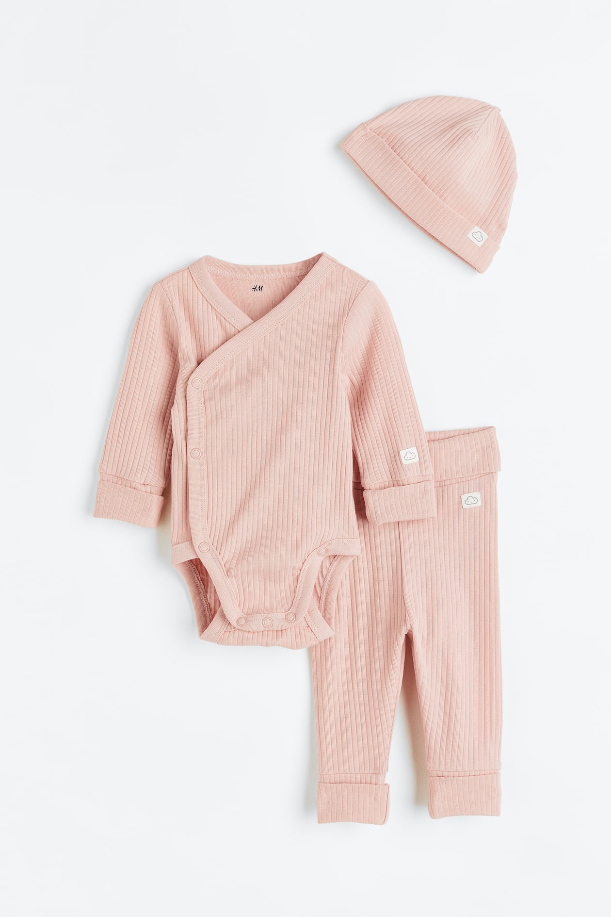 3-piece Room-to-Grow Set - Powder pink - Kids | H&M US