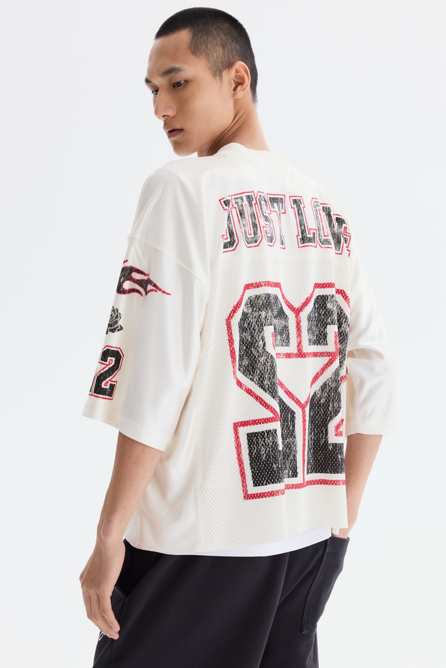 T-shirt Oversized Fit en mesh imprimé - Blanc/22/Noir/22/Blanc/W. Coast 95/Bleu foncé/W. Coast 95 - 7